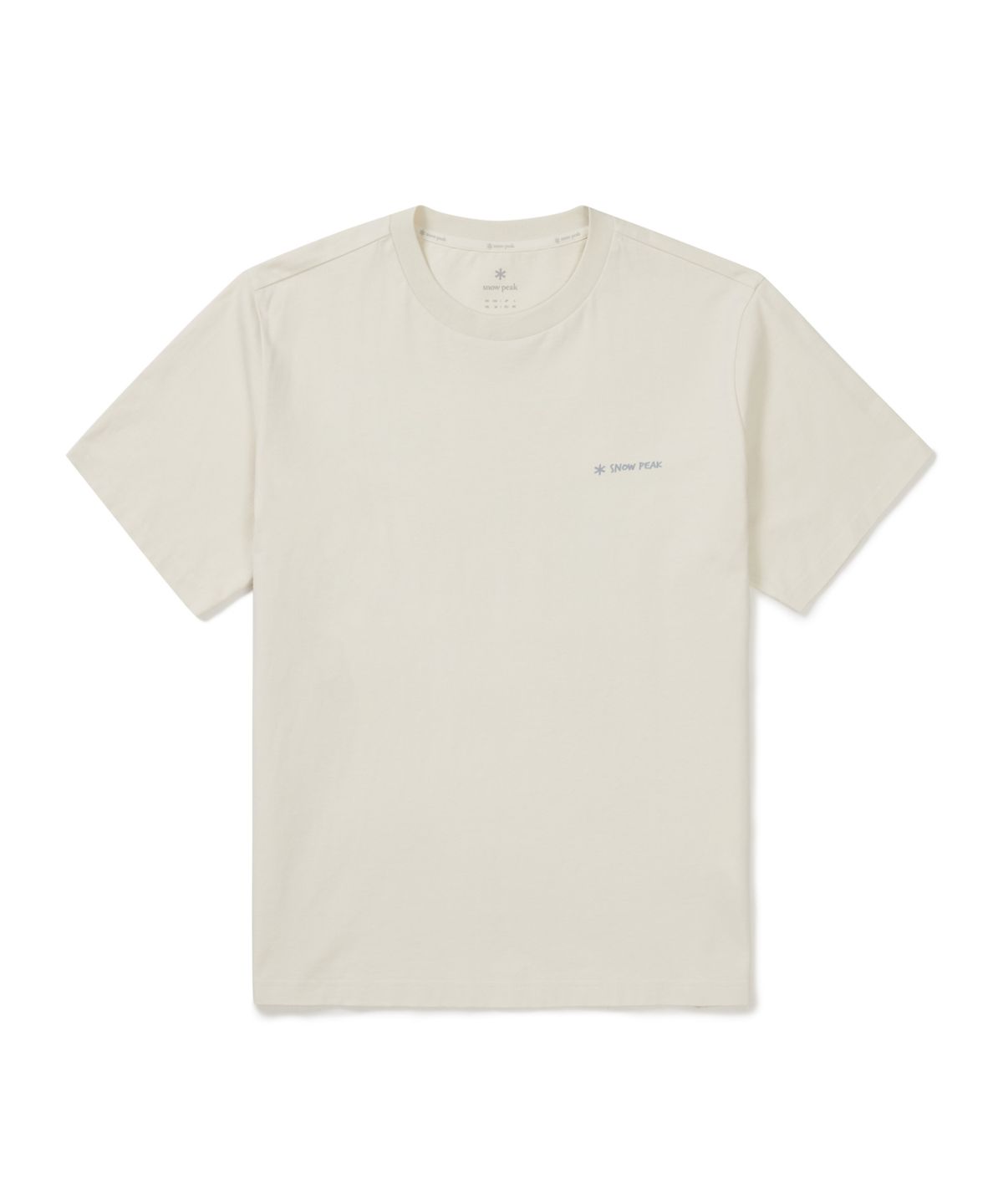 스노우피크 어패럴(SNOWPEAK APPAREL) 코튼 캠핑 용품 반팔 티셔츠 (S26MUFTS78) Butter Ivory