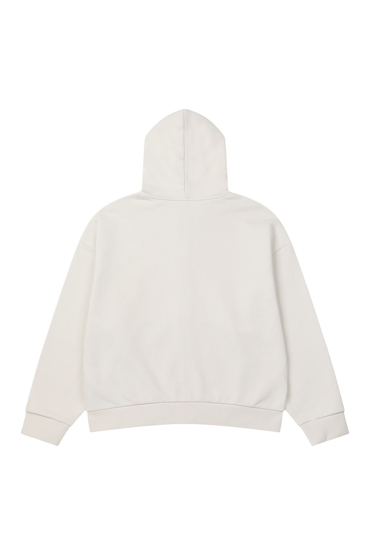 다이닛(DEINET) GERMAN LETTERING HOODIE ZIP-UP IN IVORY