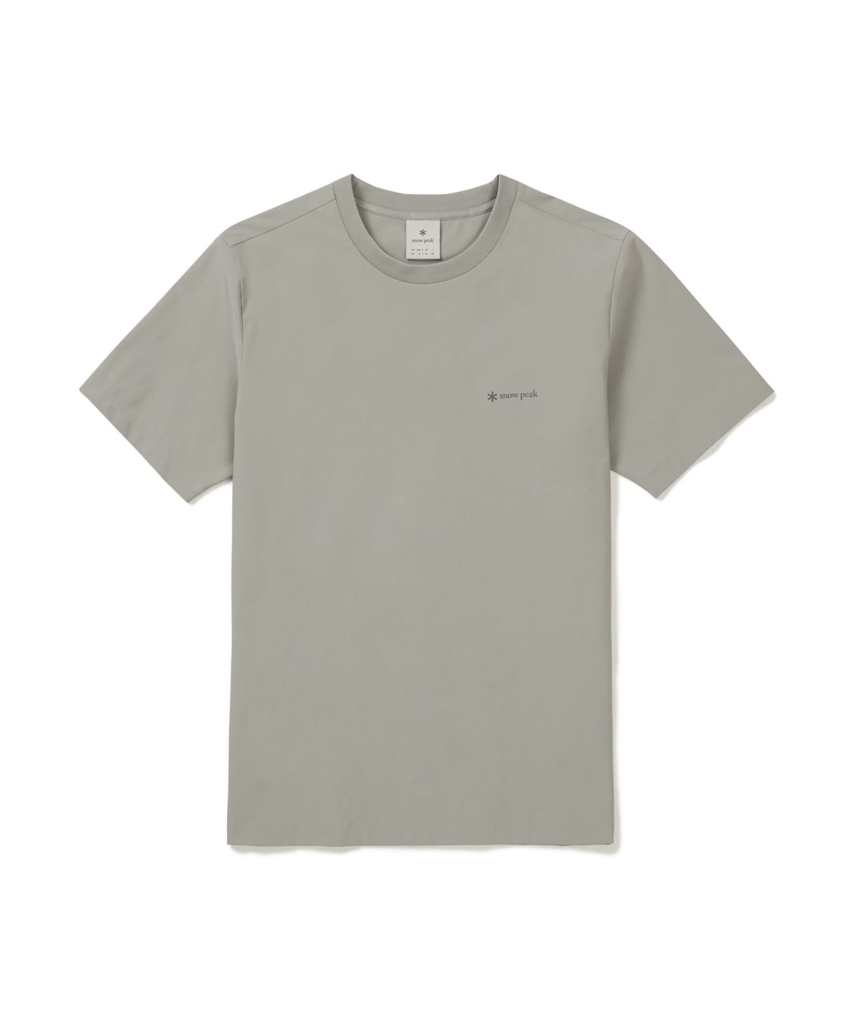 스노우피크 어패럴(SNOWPEAK APPAREL) 37.5 반팔 티셔츠 (S26MMTTS36) Fog Gray