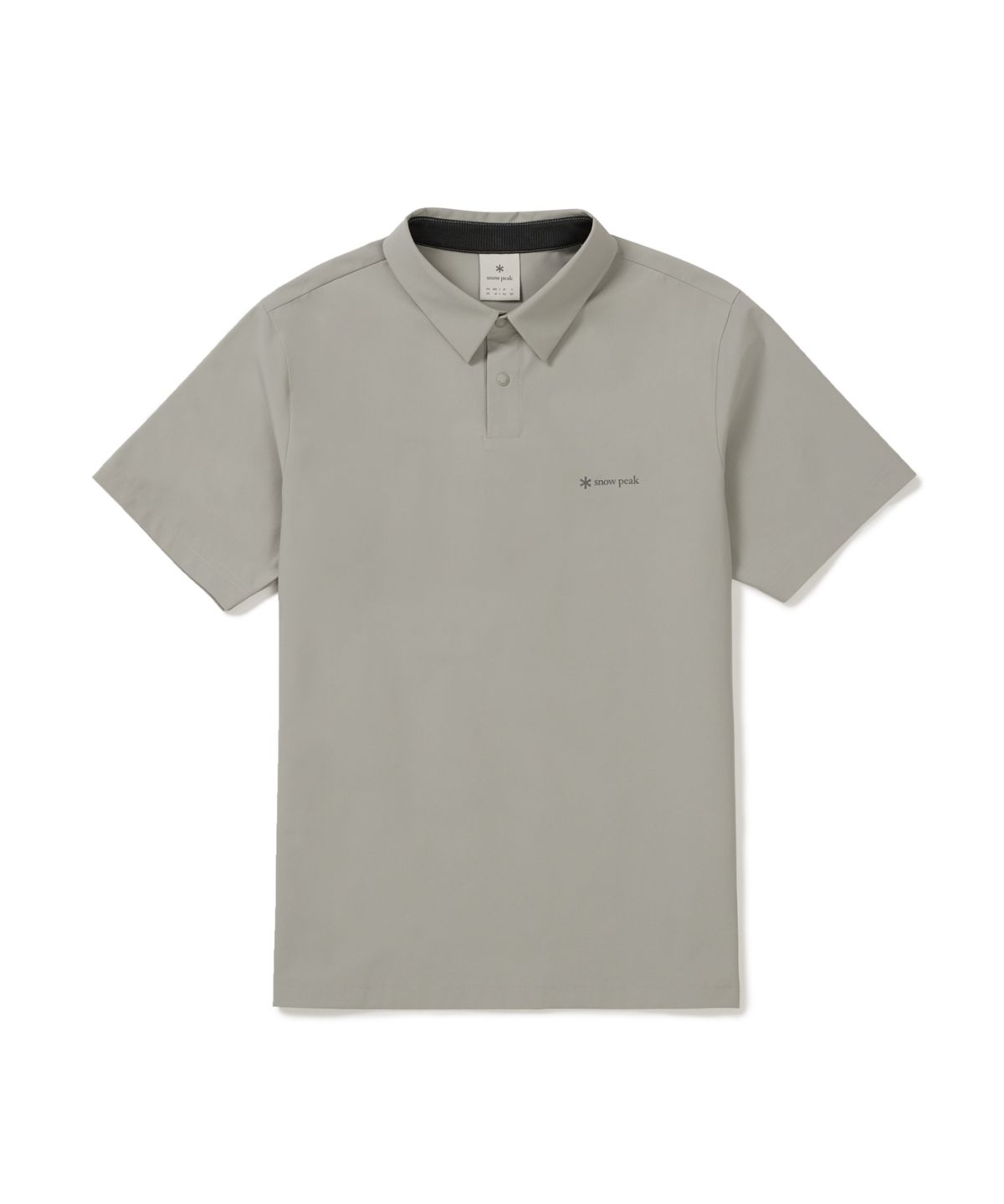 스노우피크 어패럴(SNOWPEAK APPAREL) 37.5 폴로 반팔 티셔츠 (S26MMTPS36) Fog Gray