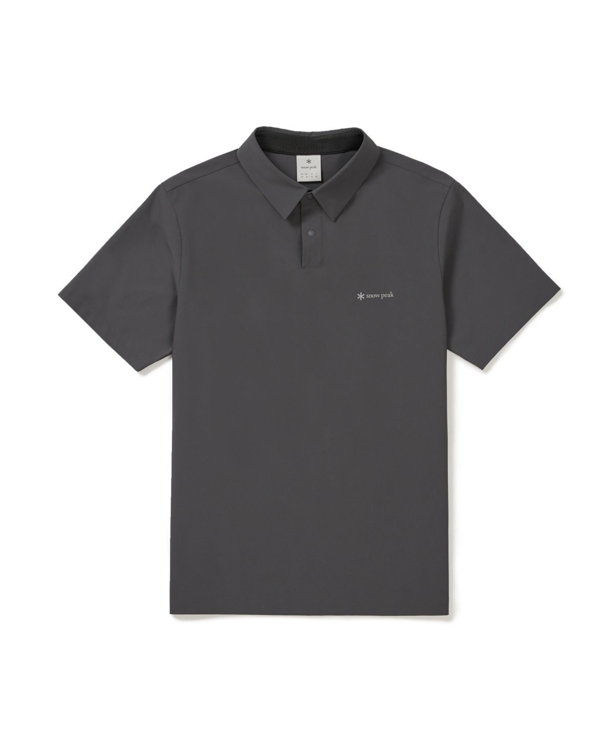 스노우피크 어패럴(SNOWPEAK APPAREL) 37.5 폴로 반팔 티셔츠 (S26MMTPS36) Charcoal