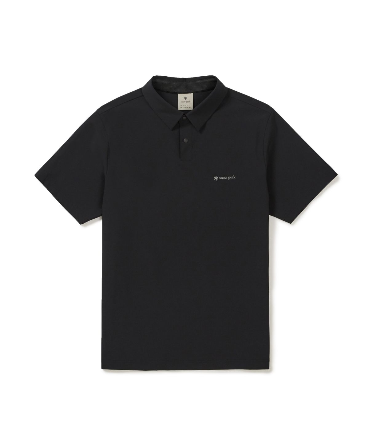 스노우피크 어패럴(SNOWPEAK APPAREL) 37.5 폴로 반팔 티셔츠 (S26MMTPS36) Black