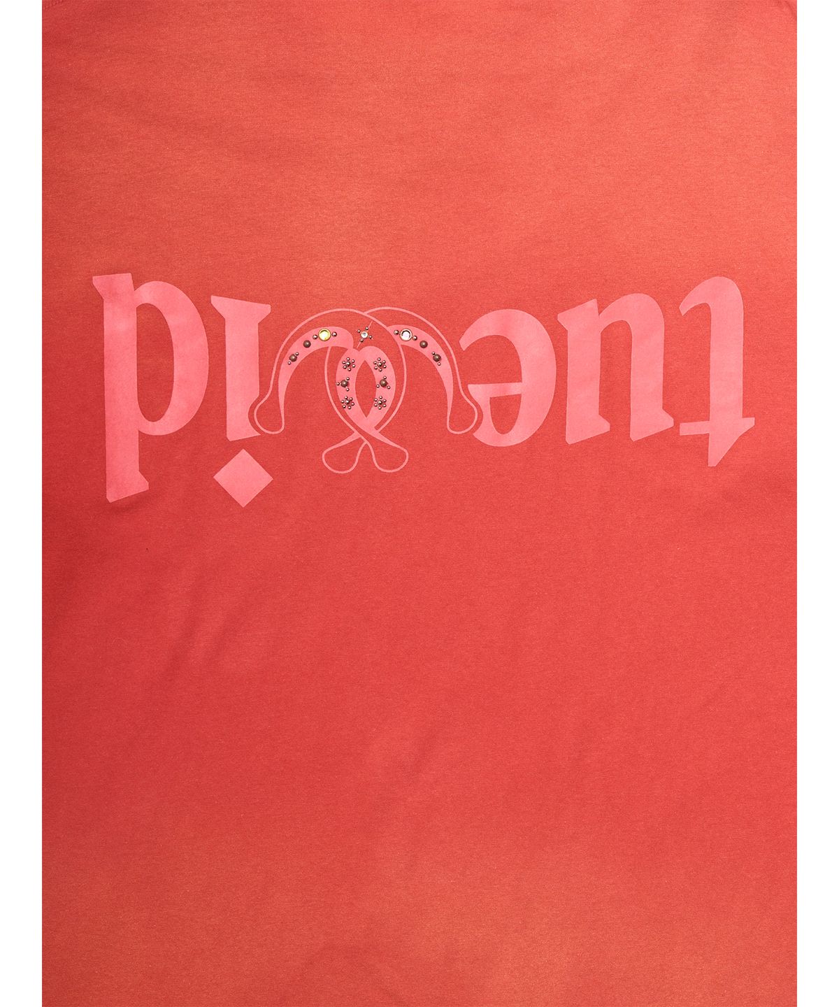 투위드(TUEWID) Tuewid midnight longsleeve t-shirts in burnt red