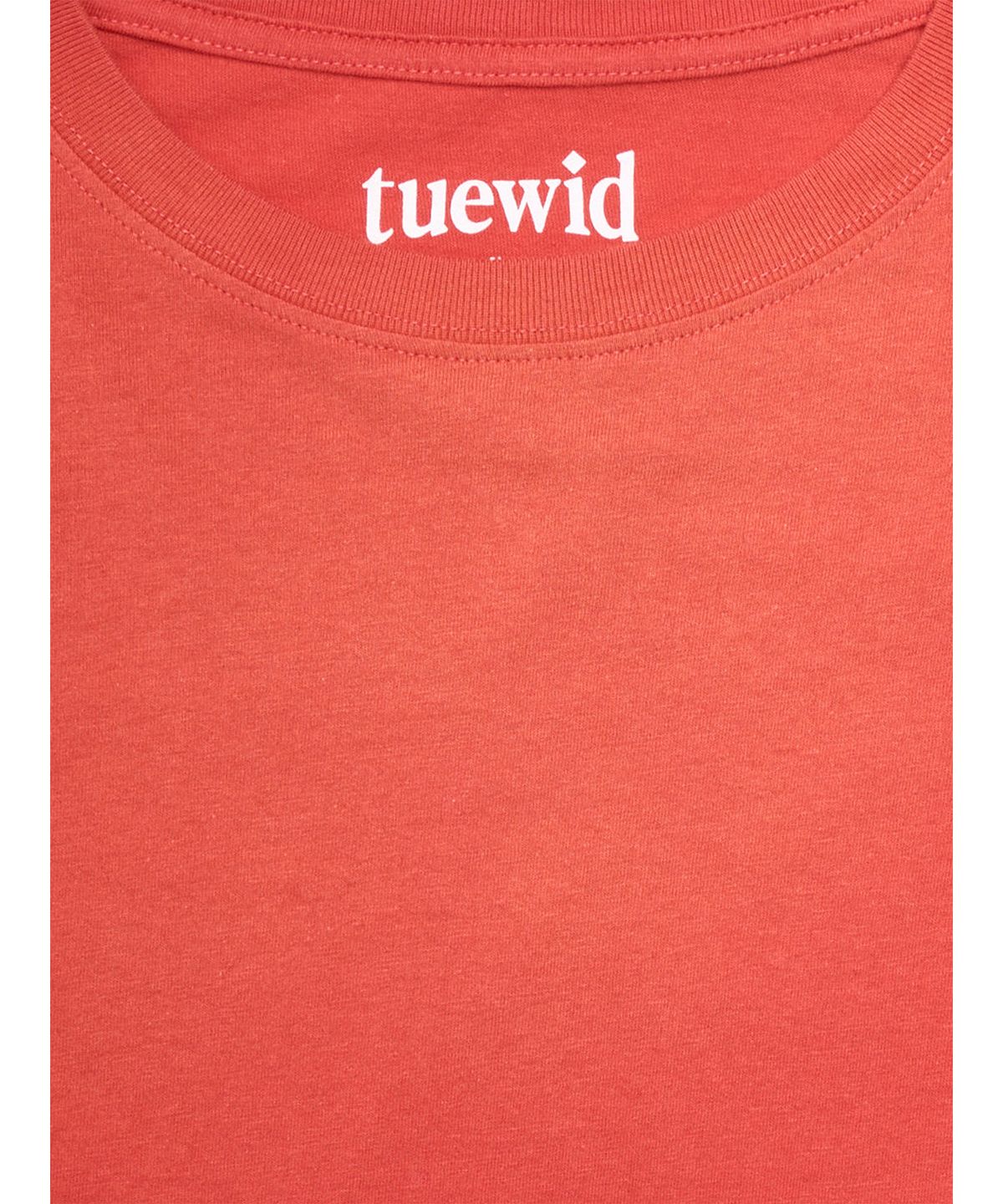 투위드(TUEWID) Tuewid midnight longsleeve t-shirts in burnt red