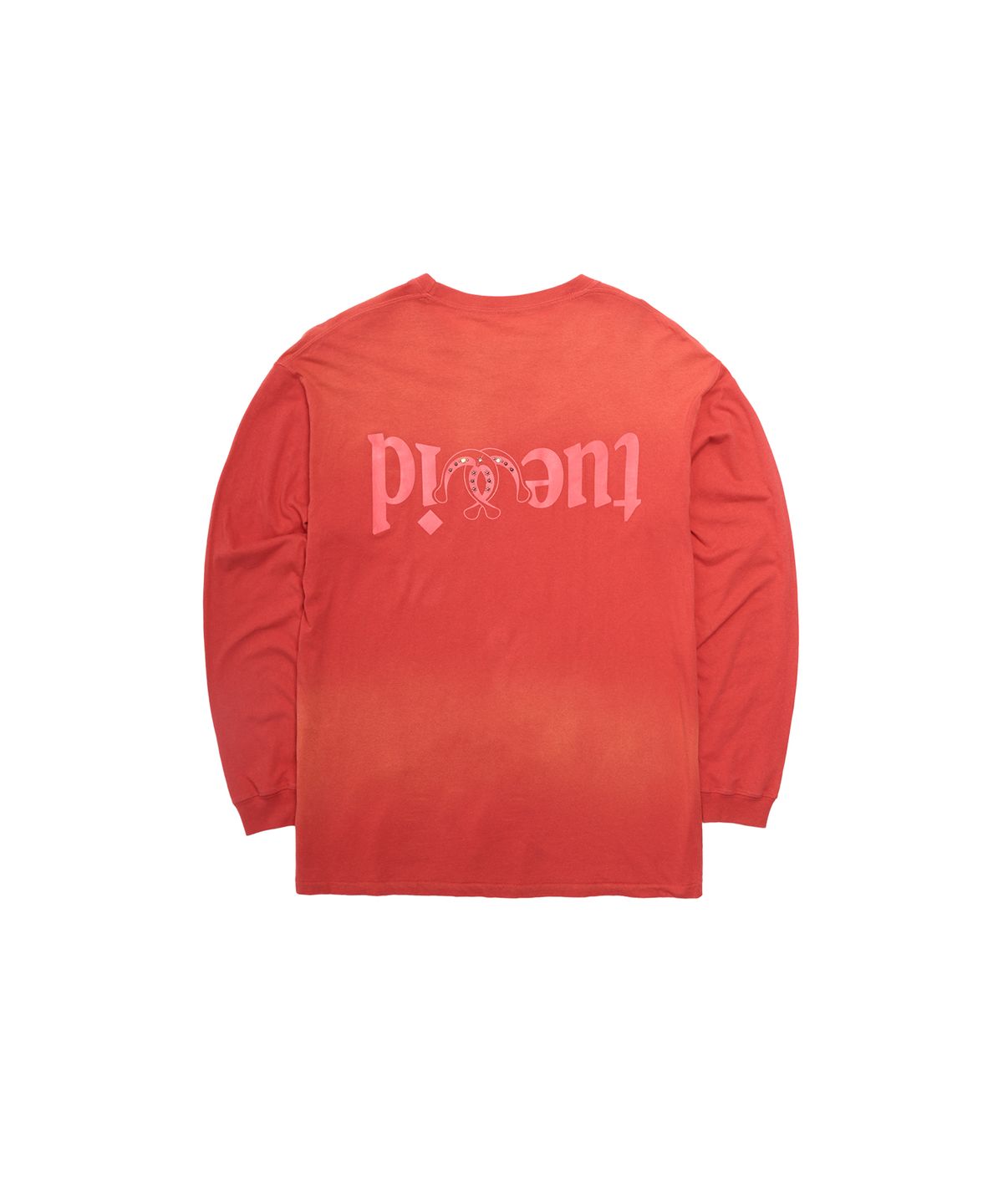 투위드(TUEWID) Tuewid midnight longsleeve t-shirts in burnt red