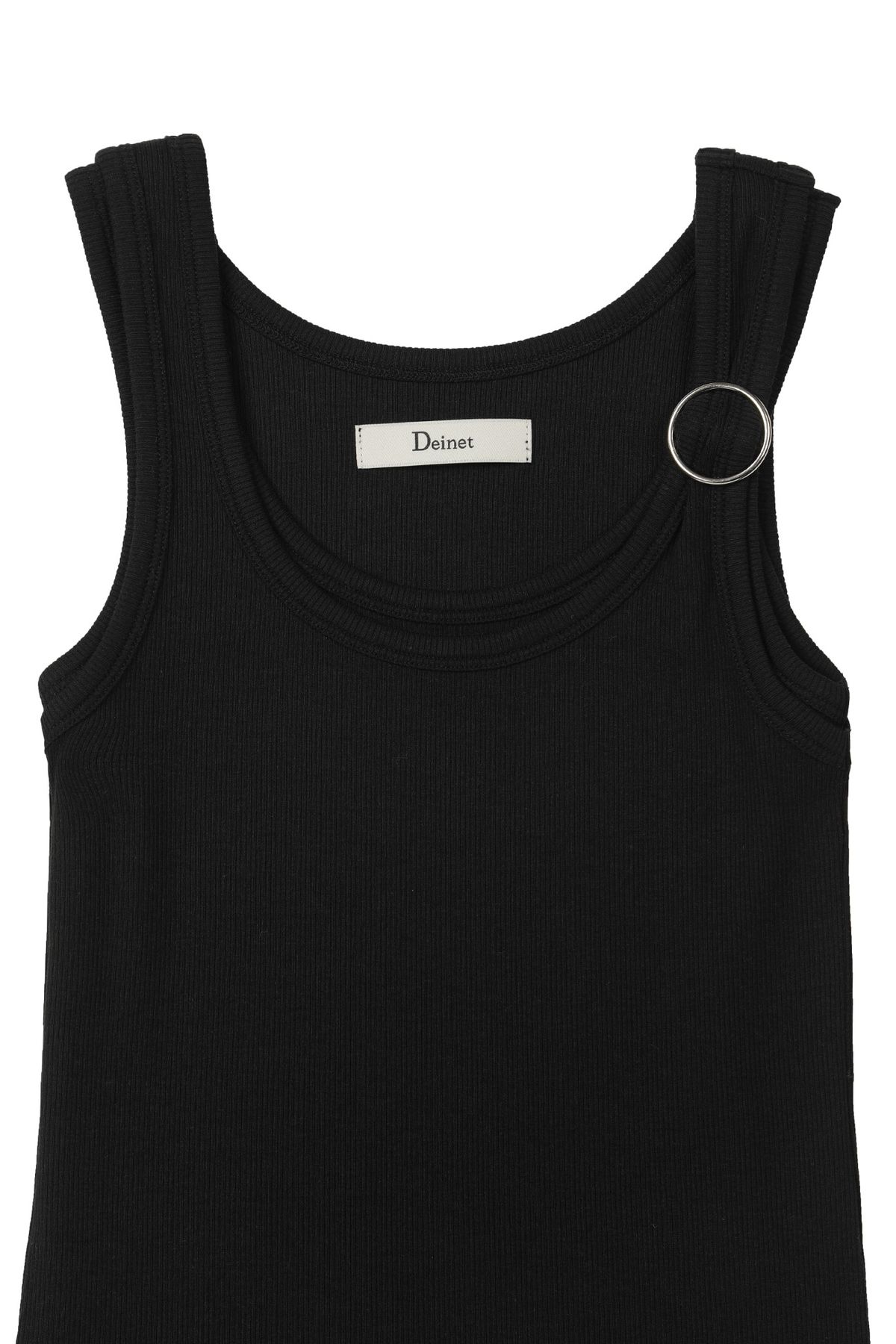 다이닛(DEINET) LAYERED RING SLEEVELESS IN BLACK