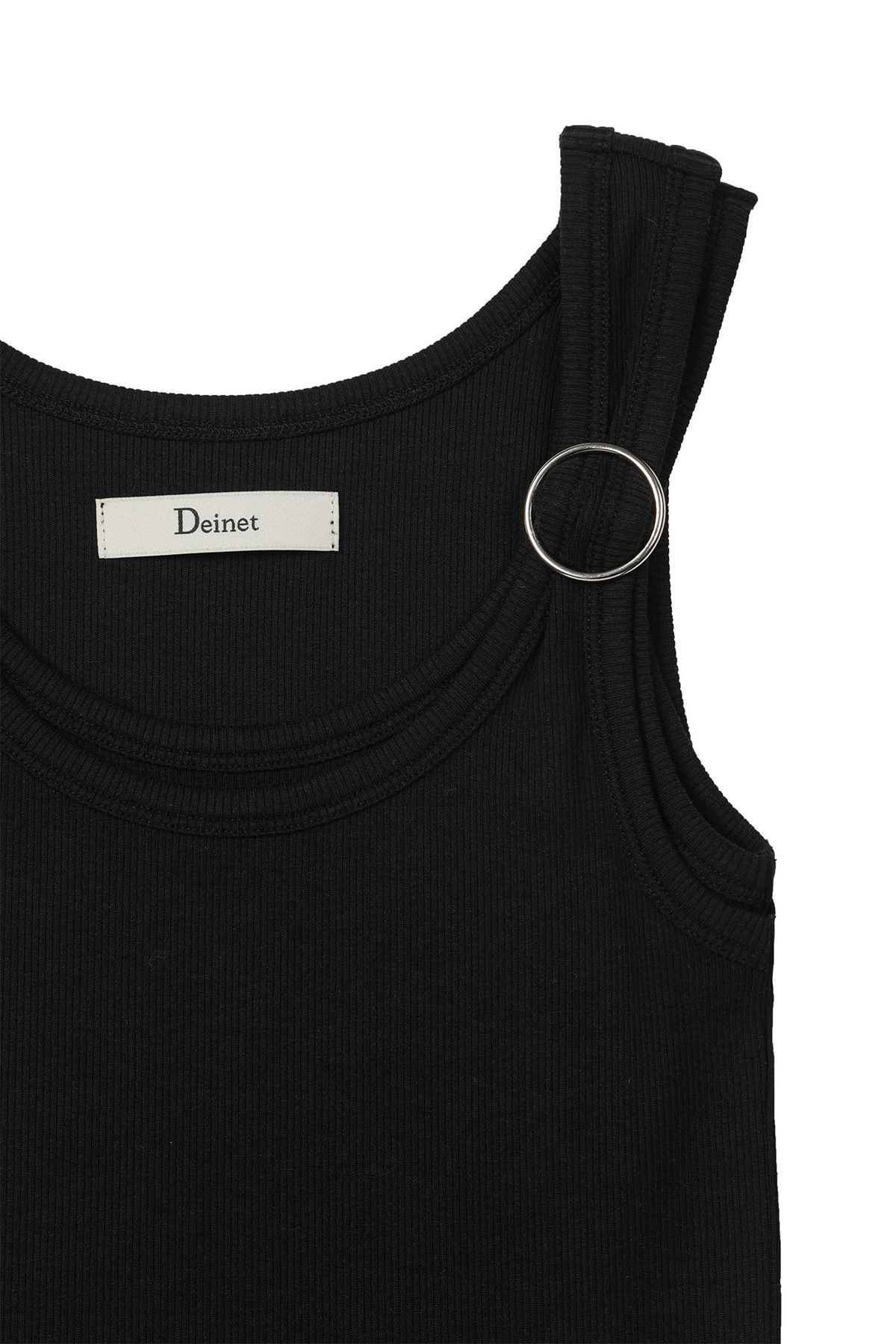 다이닛(DEINET) LAYERED RING SLEEVELESS IN BLACK