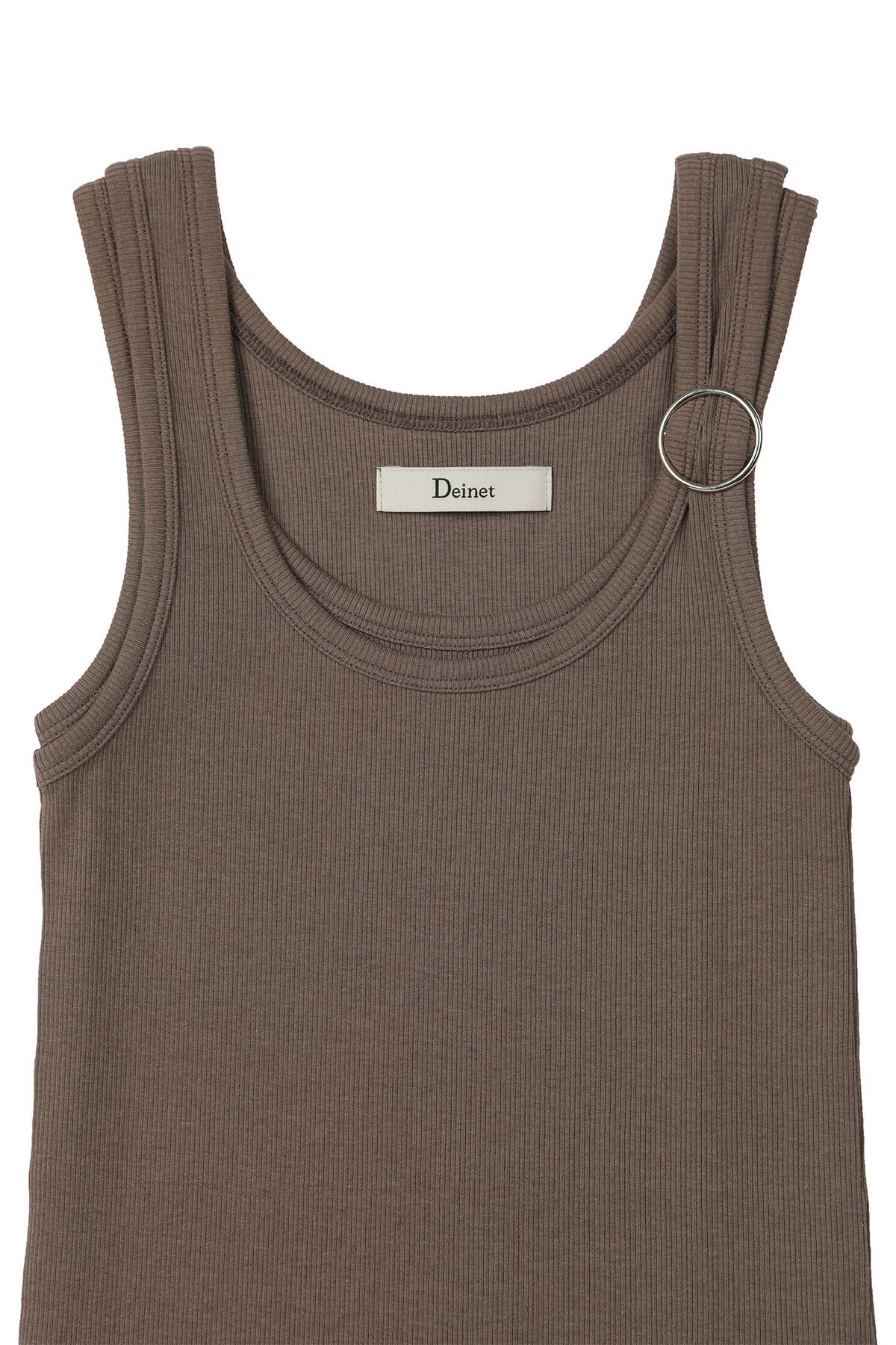 다이닛(DEINET) LAYERED RING SLEEVELESS IN BROWN