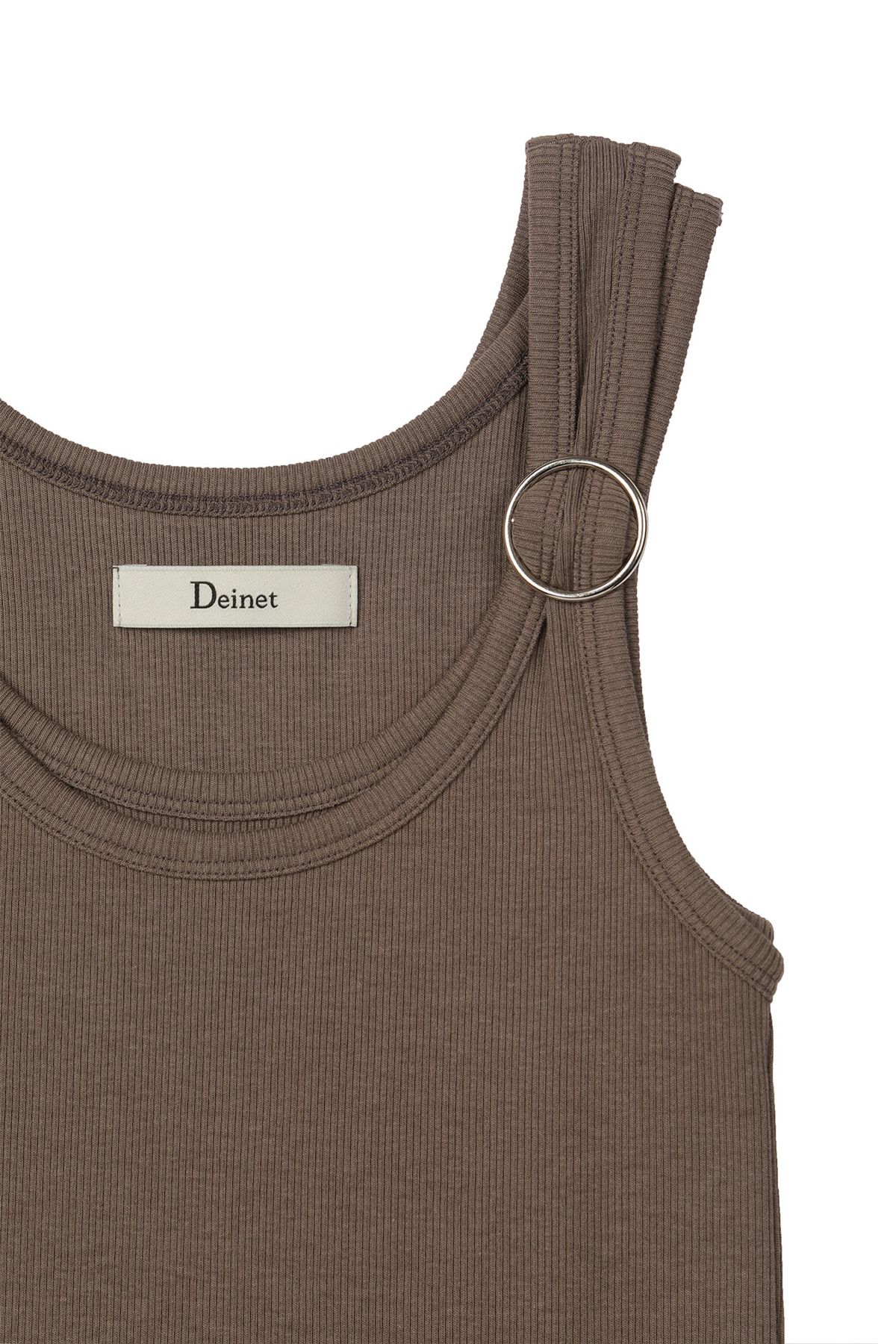 다이닛(DEINET) LAYERED RING SLEEVELESS IN BROWN