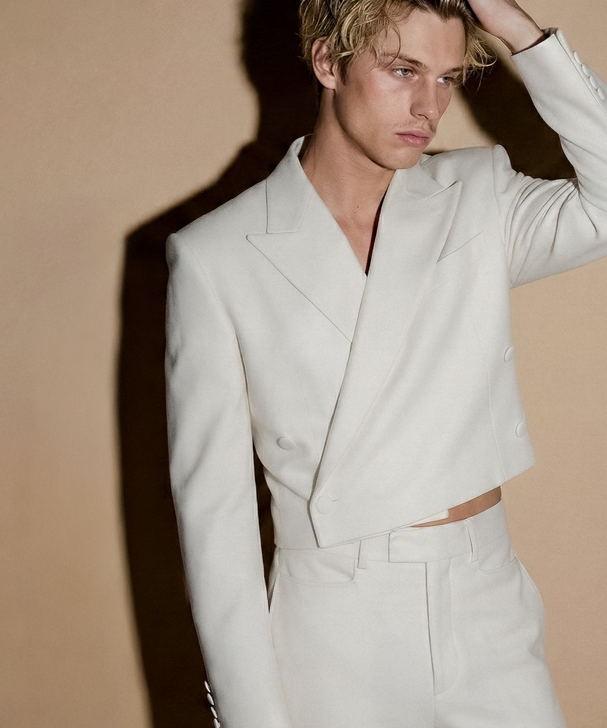언티지(UNTAGE) 울 크롭 자켓[White(UNISEX)]_UTH-FB03