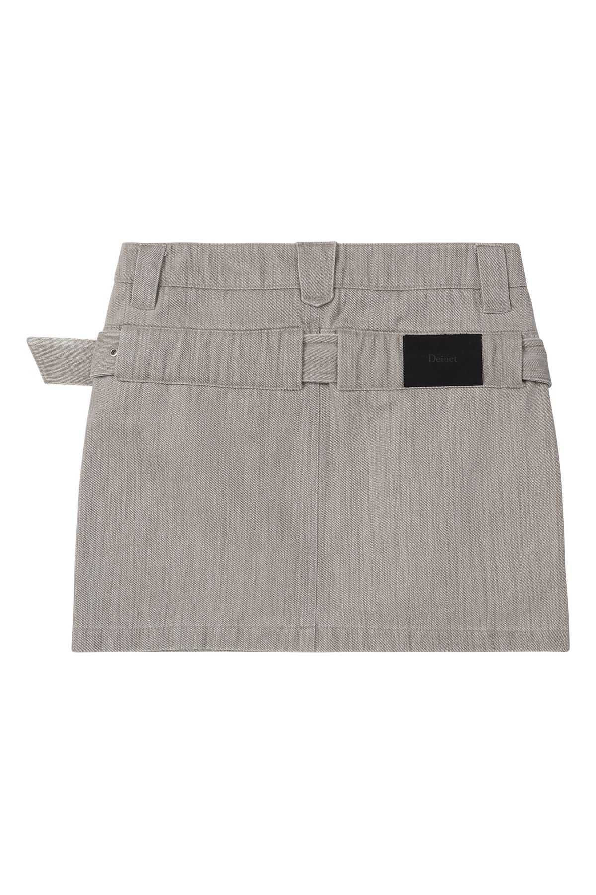 다이닛(DEINET) BELTED TUNNEL SKIRT IN BEIGE