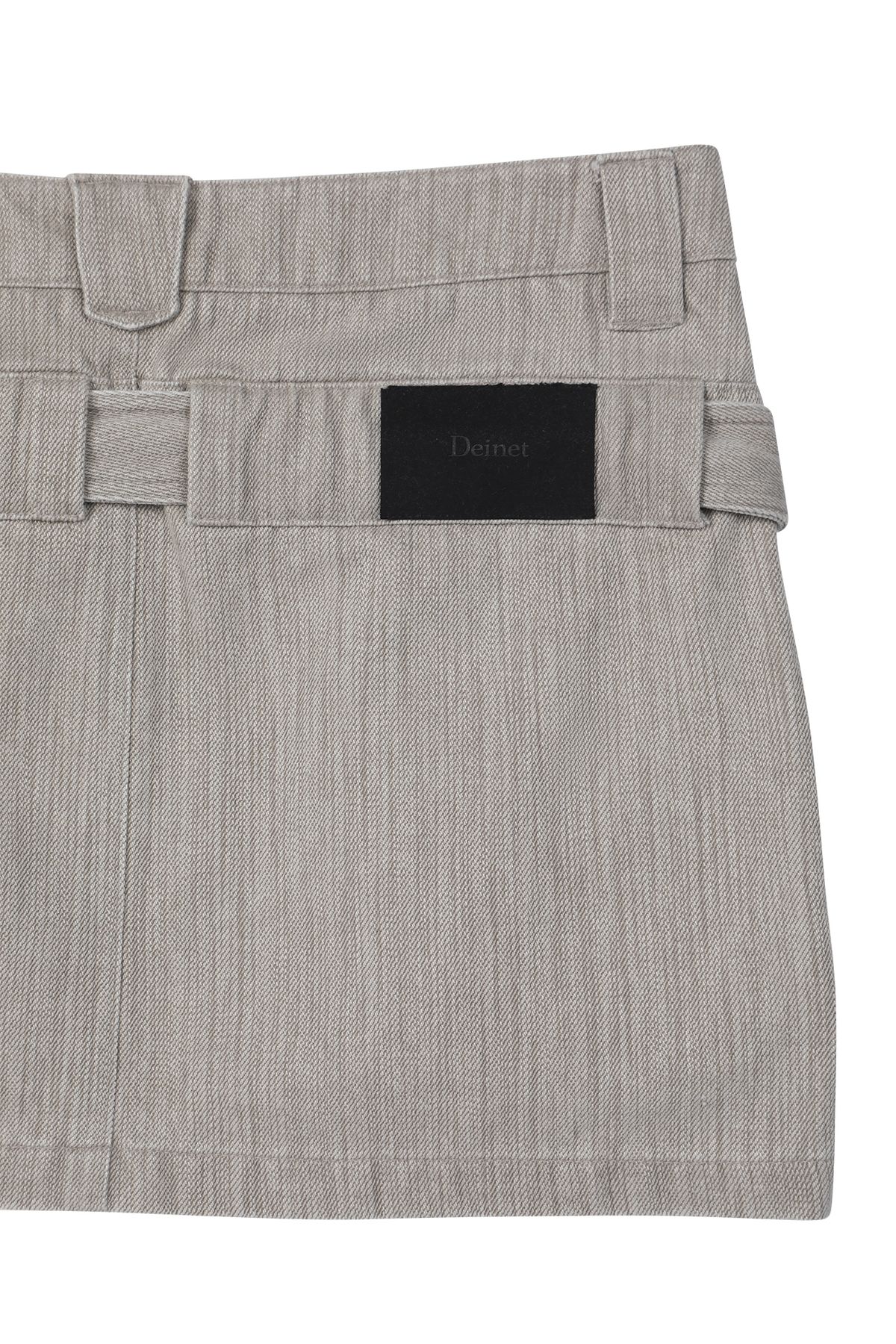 다이닛(DEINET) BELTED TUNNEL SKIRT IN BEIGE