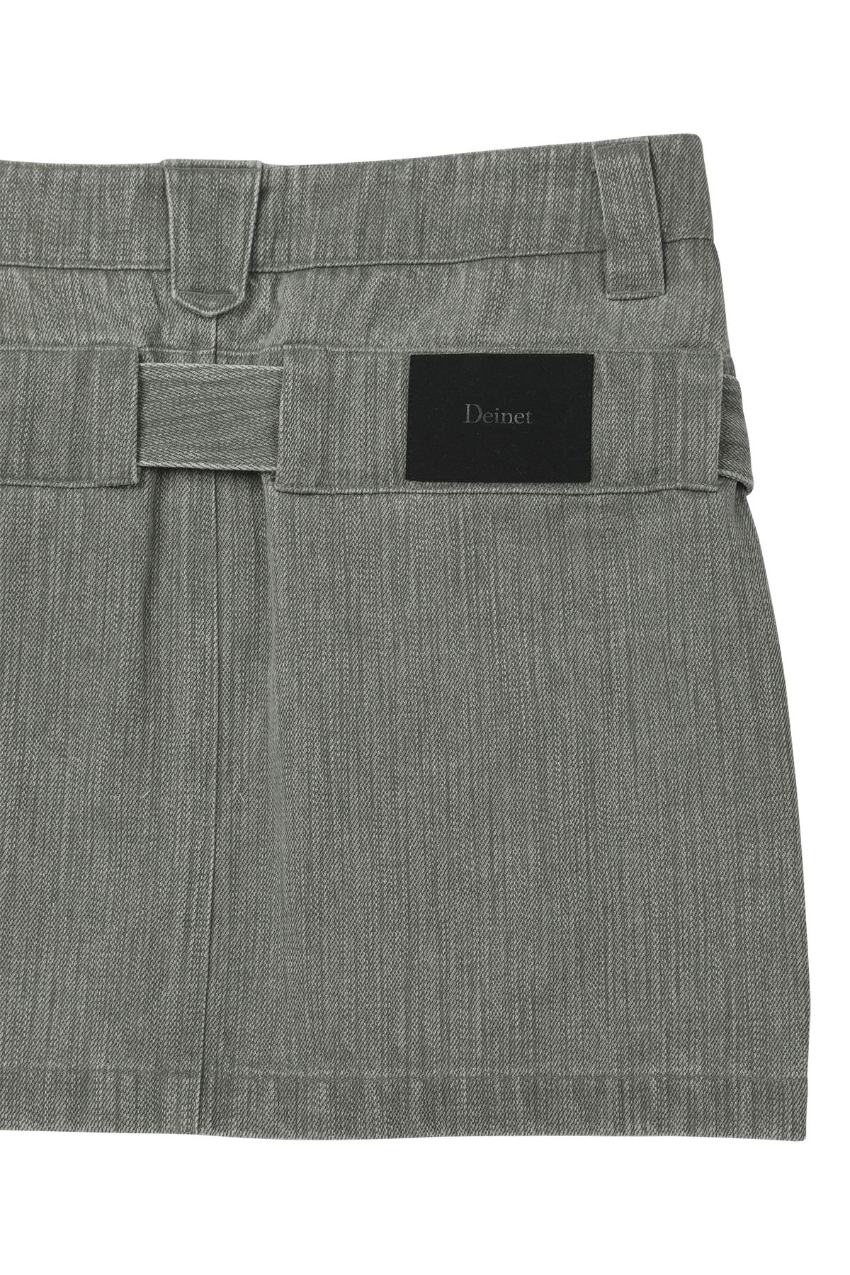 다이닛(DEINET) BELTED TUNNEL SKIRT IN KHAKI