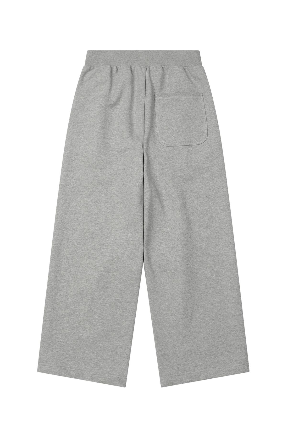 다이닛(DEINET) GERMAN LETTERING SWEATPANTS IN MELANGE GREY