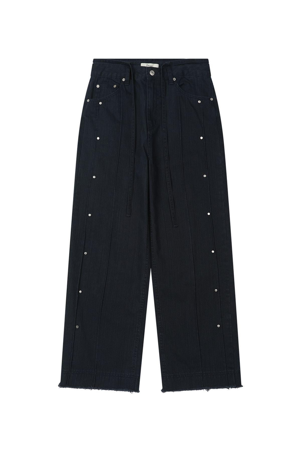 다이닛(DEINET) LOW RISE STUD PANTS IN NAVY