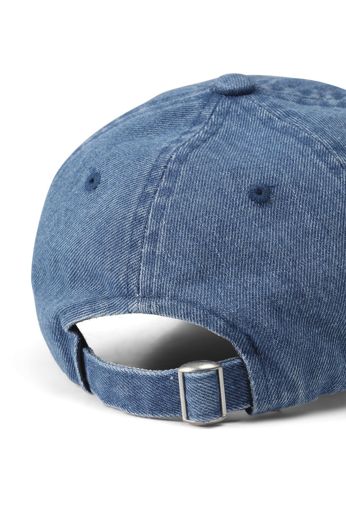 다이닛(DEINET) DAMAGE DENIM LOGO BALL CAP IN BLUE - 사이즈 & 후기 | 무신사