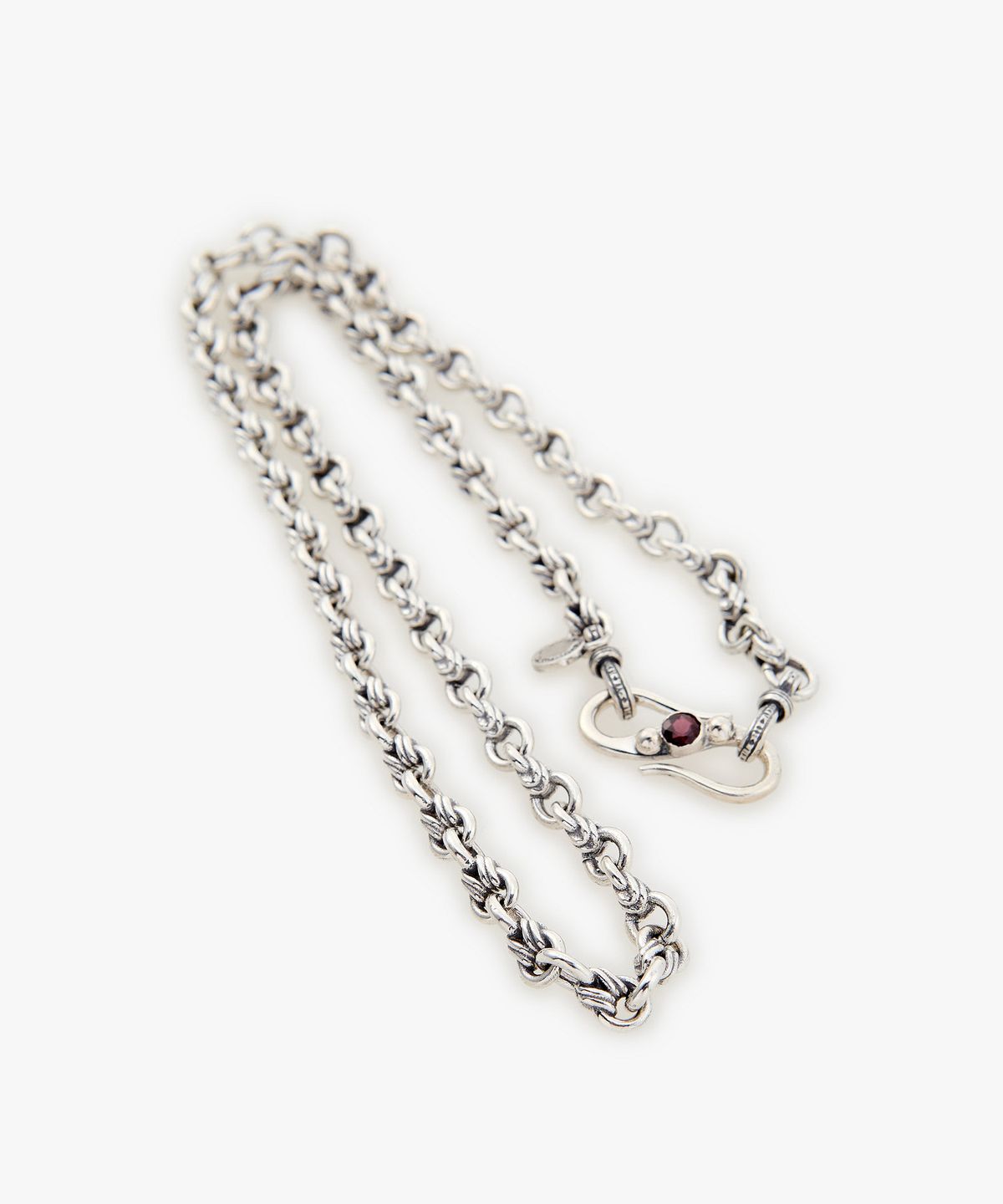 맨온더분(MAN ON THE BOON) [GEROCHRISTO JEWELRY] 트위스트 체인 50CM_실버 4716129215