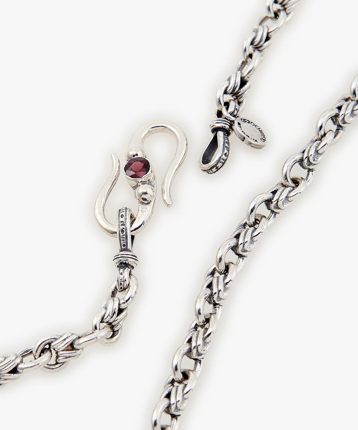 맨온더분(MAN ON THE BOON) [GEROCHRISTO JEWELRY] 트위스트 체인 50CM_실버 4716129215