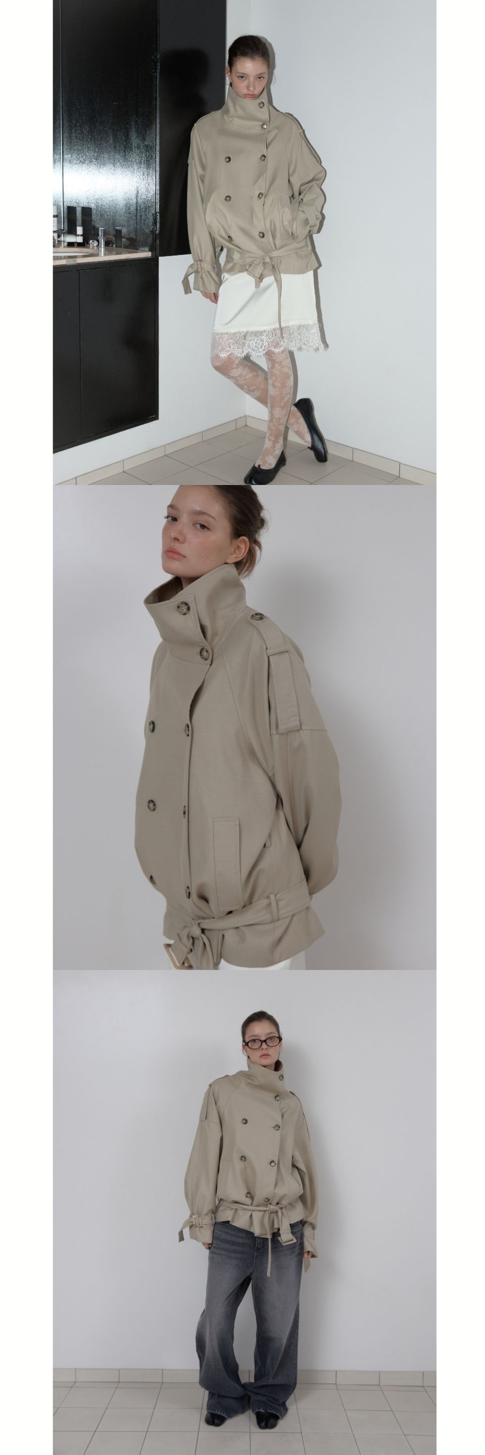 MUSINSA | ASURA AUTHENTIC TRENCH JACKET (BEIGE)