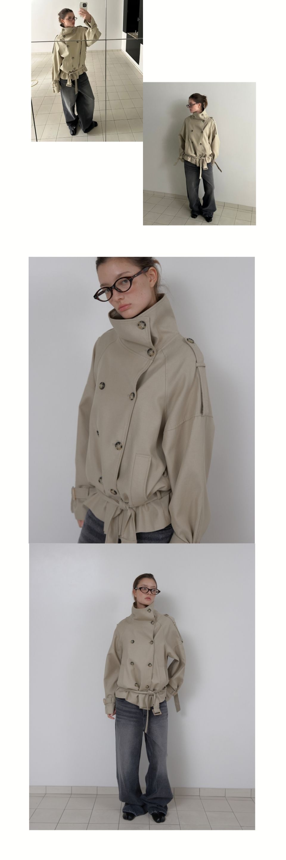 MUSINSA | ASURA AUTHENTIC TRENCH JACKET (BEIGE)