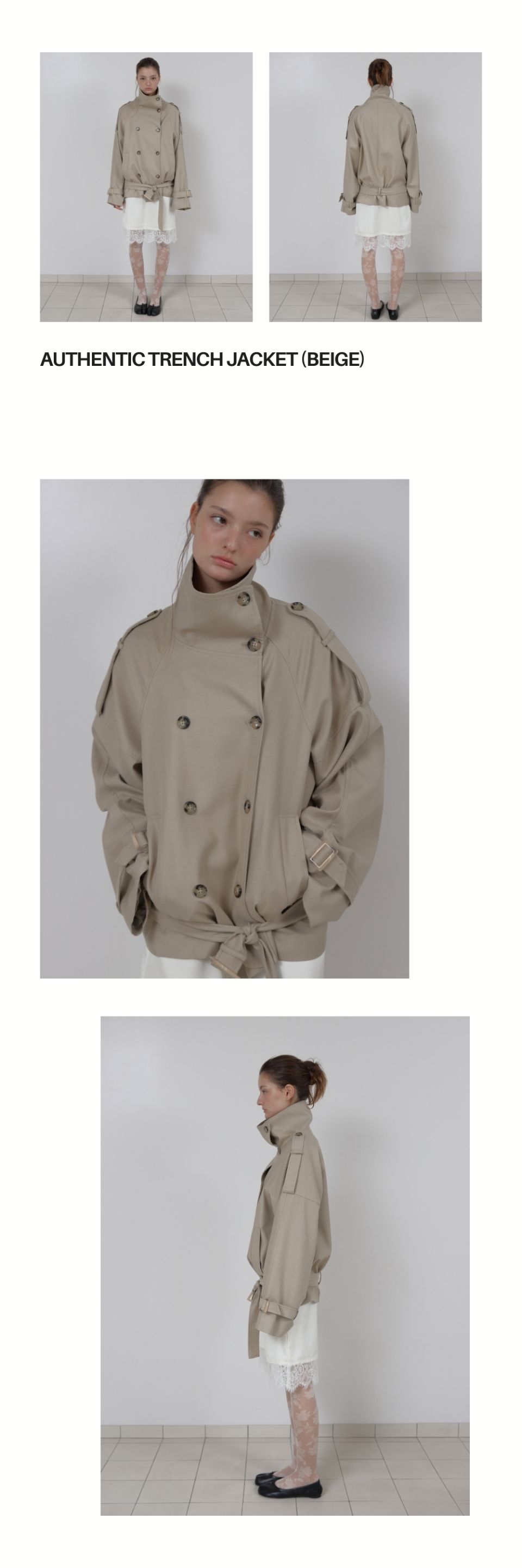 ジャケット・アウター ASURA AUTHENTIC TRENCH JACKET (BEIGE) MUSINSA公式 | ASURA AUTHENTIC TRENCH JACKET (BEIGE)