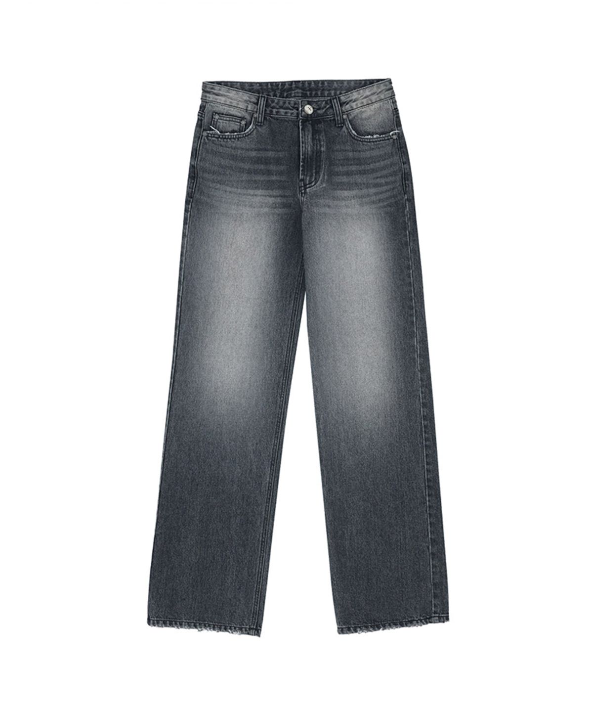 노 엑스트라 터치(NO EXTRA TOUCH) Low-rise straight denim pants (black) / 26SPPT001BK