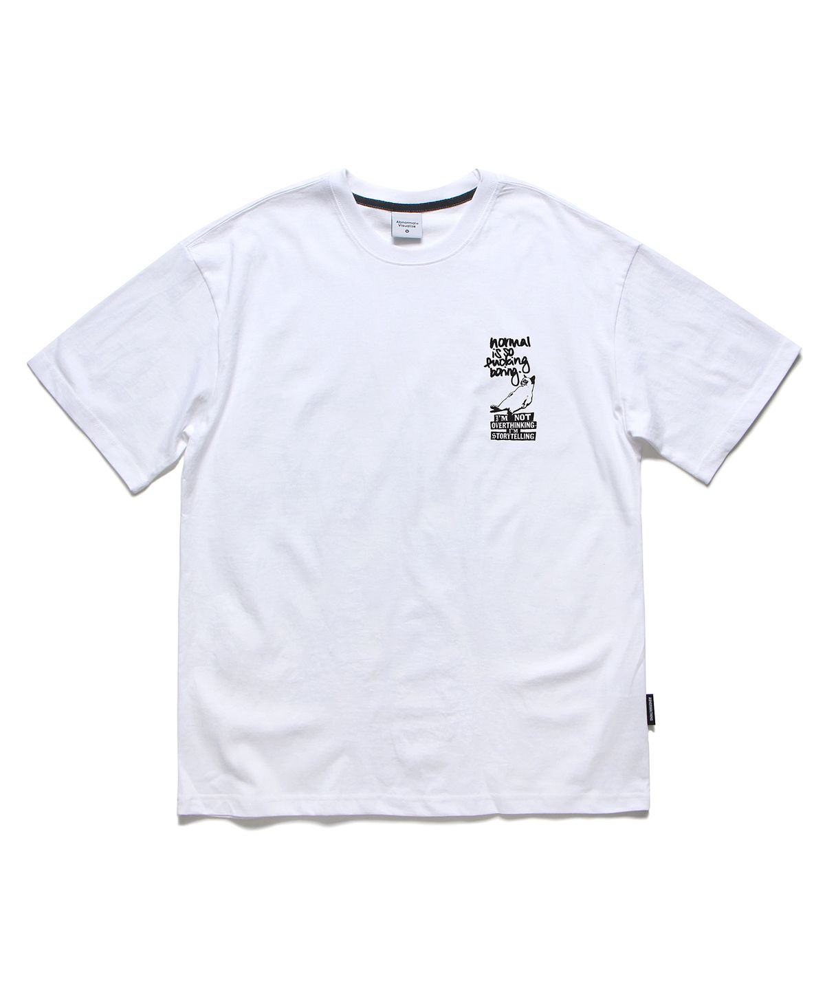 앱놀머씽(ABNORMALTHING) 노멀 오버핏 티셔츠 블랙 (NORMAL T-SHIRT BLACK)