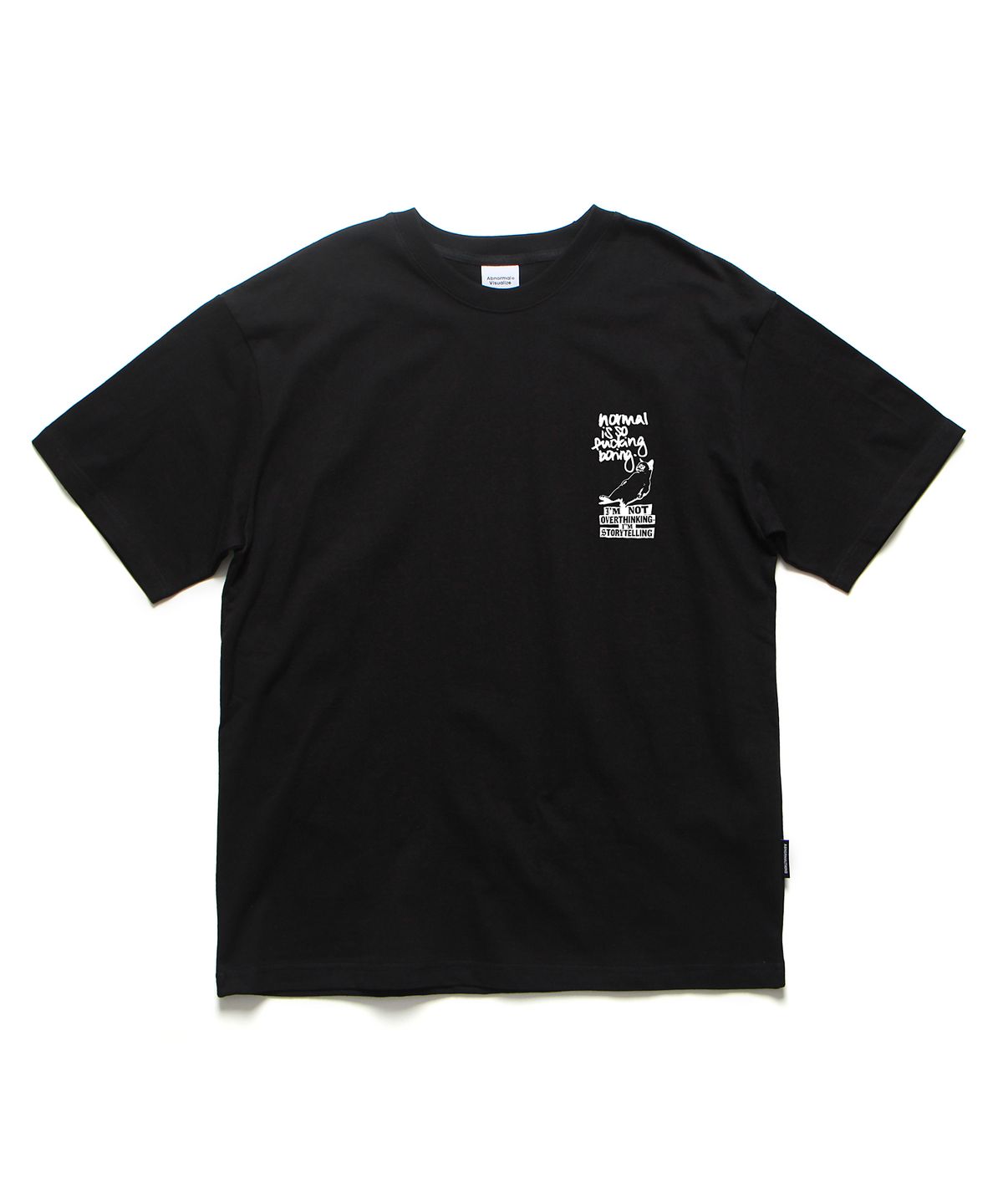 앱놀머씽(ABNORMALTHING) 노멀 오버핏 티셔츠 차콜 (NORMAL T-SHIRT CHARCOAL)