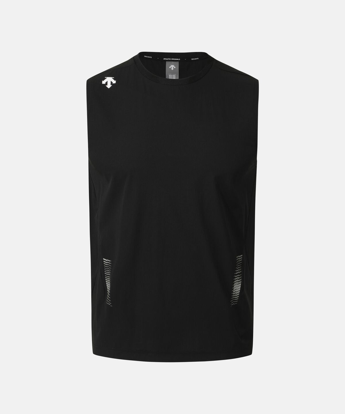 데상트(DESCENTE) 러닝 에어글라이더 경량 슬리브리스 블랙 SR223RST41