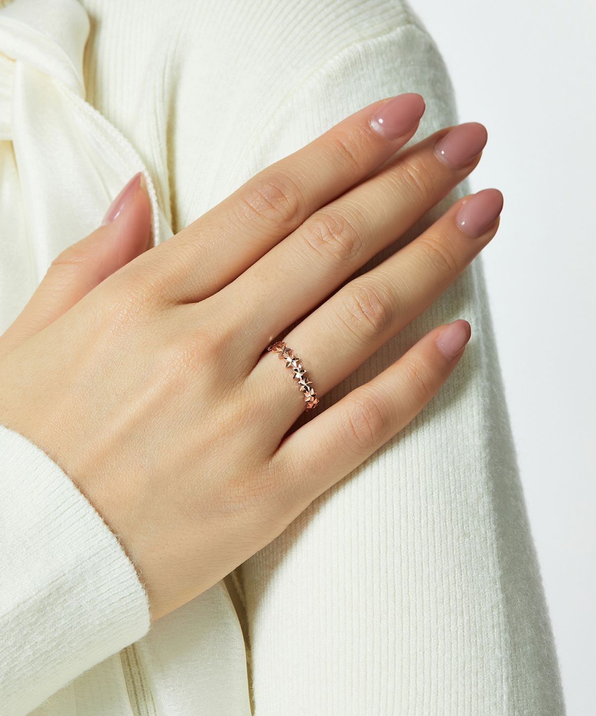 엘렌쥬얼리(HELENE JEWELRY) 14K 18K 글리마 스타 라인 미스 링 금 반지