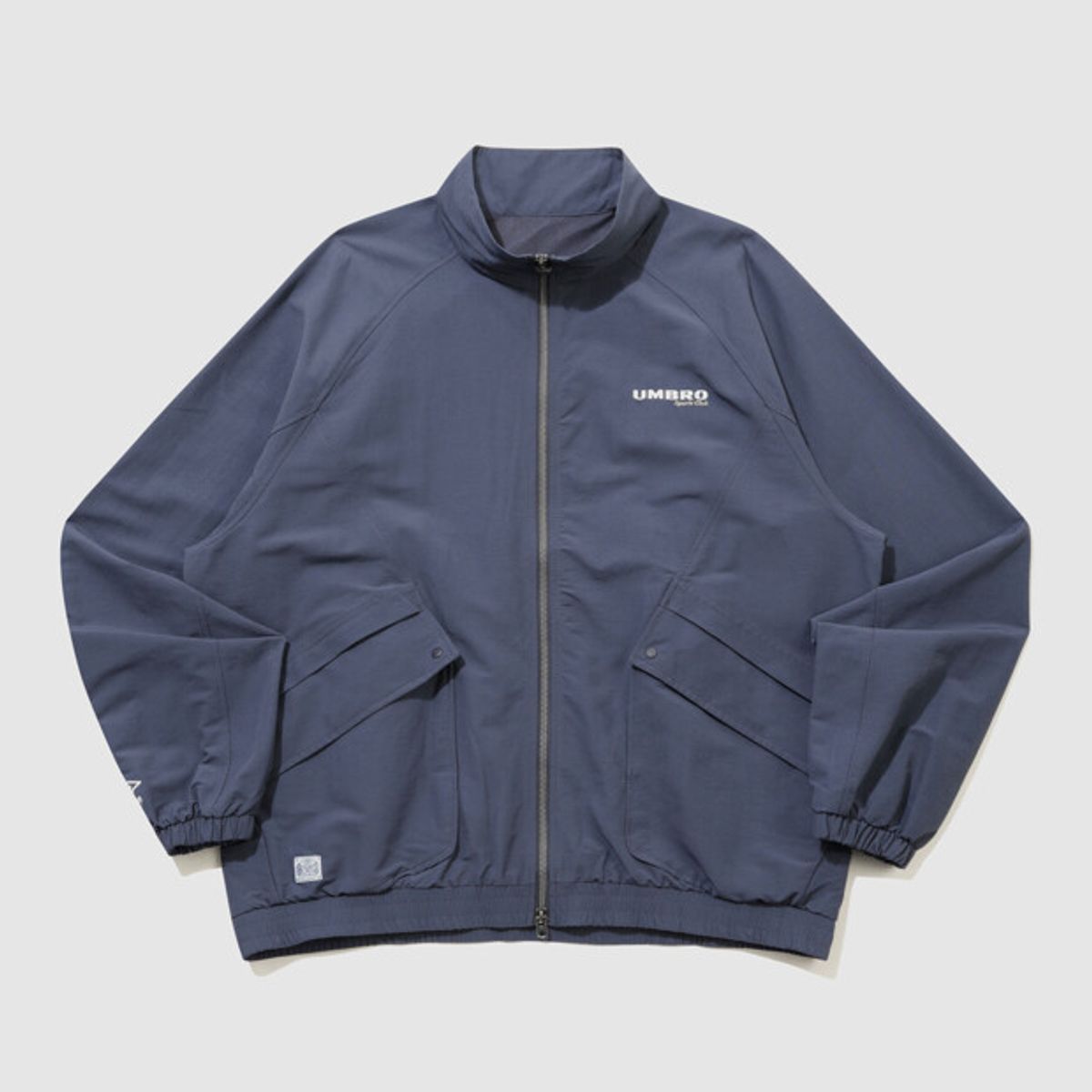 엄브로(UMBRO) 린넨라이크 스탠넥 블루종 바람막이 자켓 블루 UR121CJK35