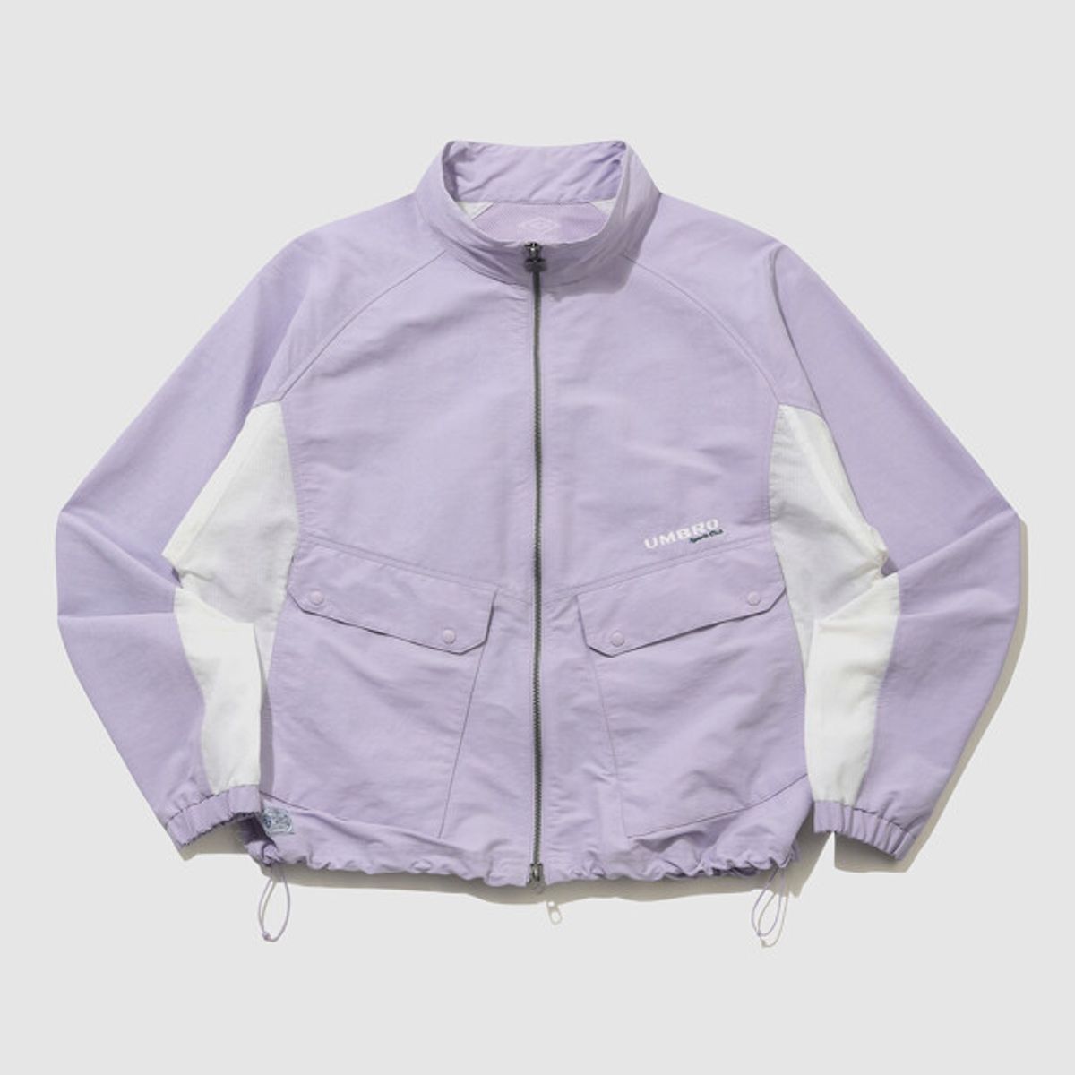 엄브로(UMBRO) 린넨라이크 우먼스 스탠넥 바람막이 자켓 라벤더 UR122CJK36