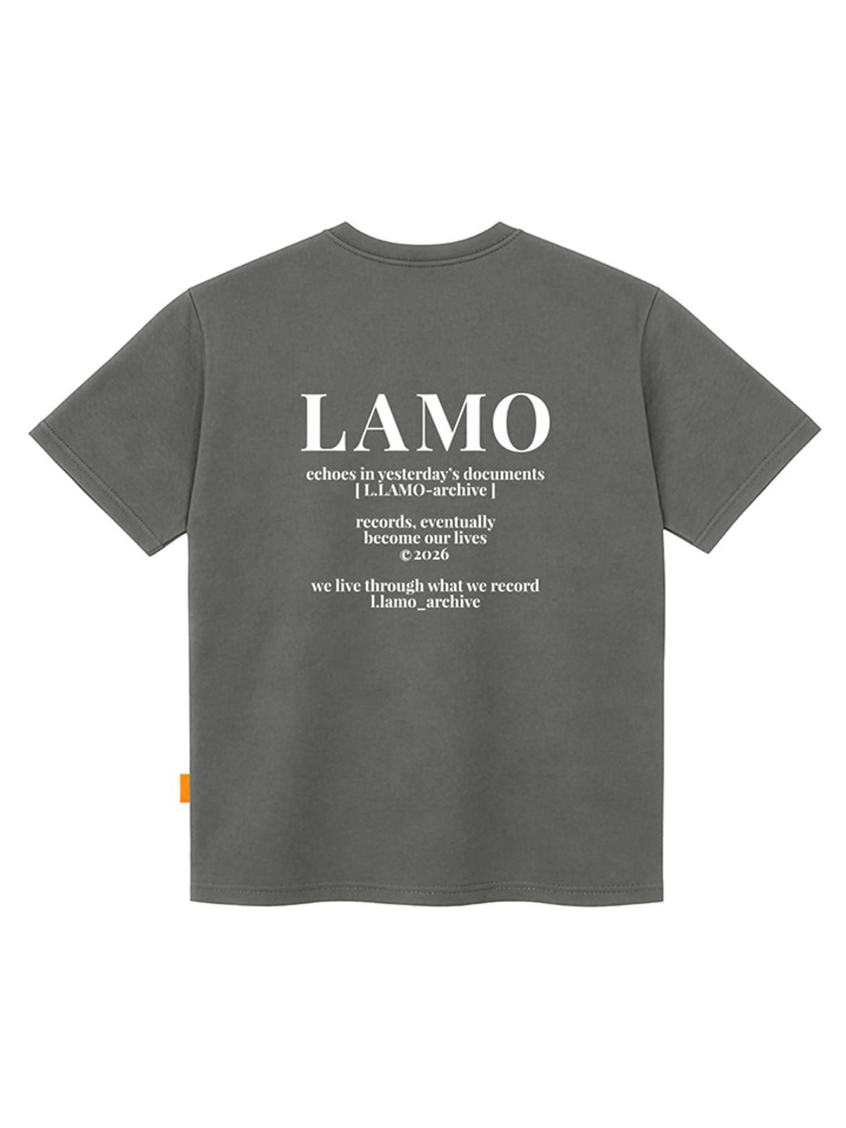 엘라모(LLAMO) LAMO아카이브 반팔티셔츠 남녀공용 빅사이즈