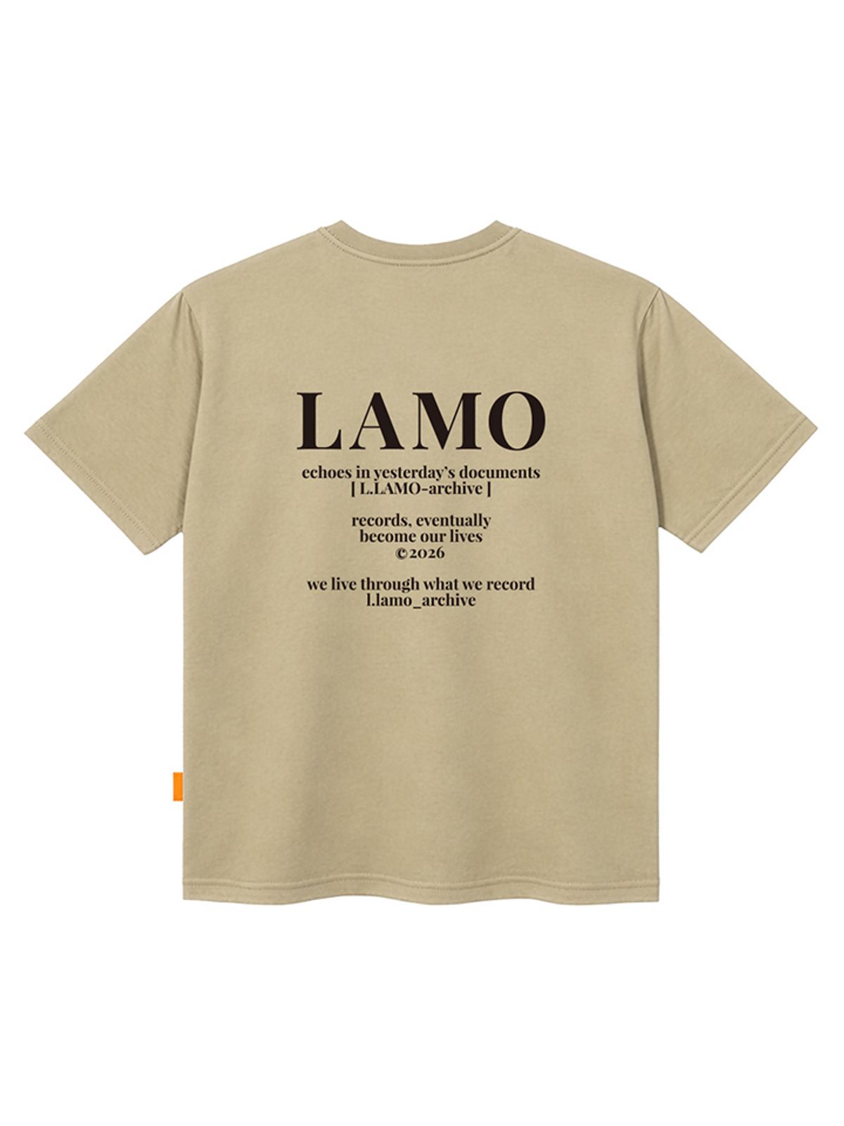 엘라모(LLAMO) LAMO아카이브 반팔티셔츠 남녀공용 빅사이즈
