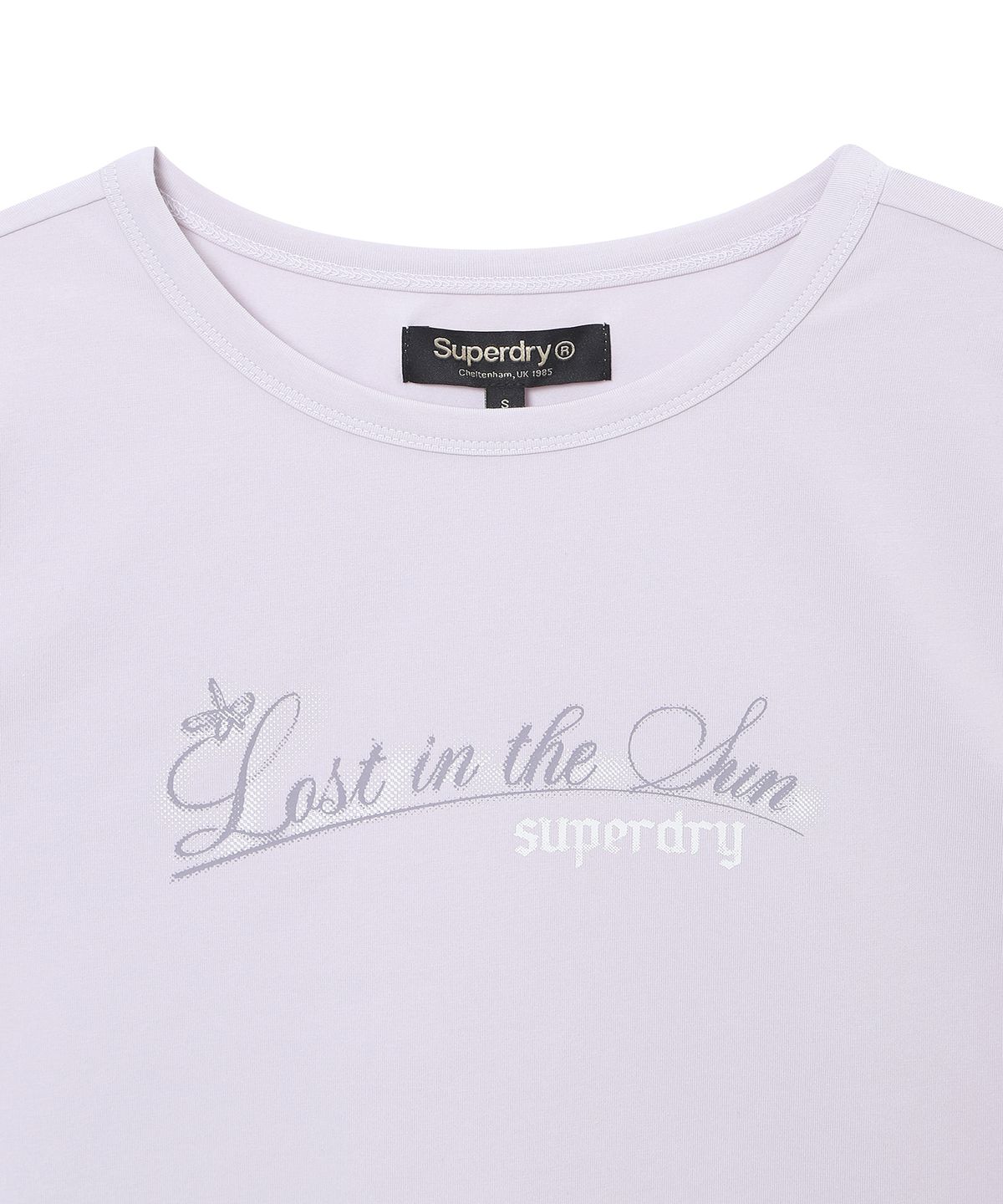 슈퍼드라이(SUPERDRY) 우먼스 캡 슬리브 티셔츠 라이트퍼플 SDFISCQ41LPP