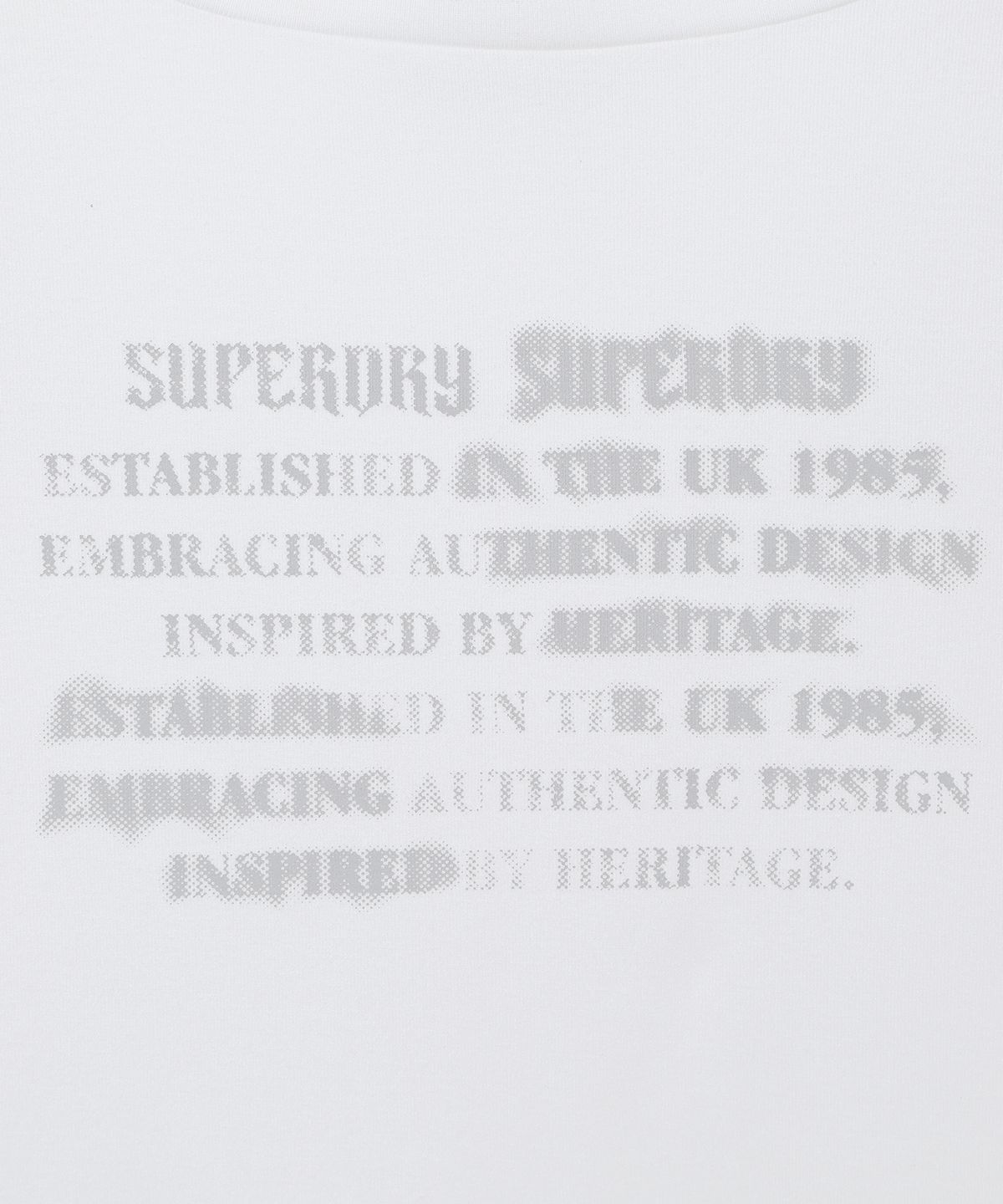 슈퍼드라이(SUPERDRY) 우먼스 컷팅 롱 슬리브 화이트 SDFILCQ45WHT