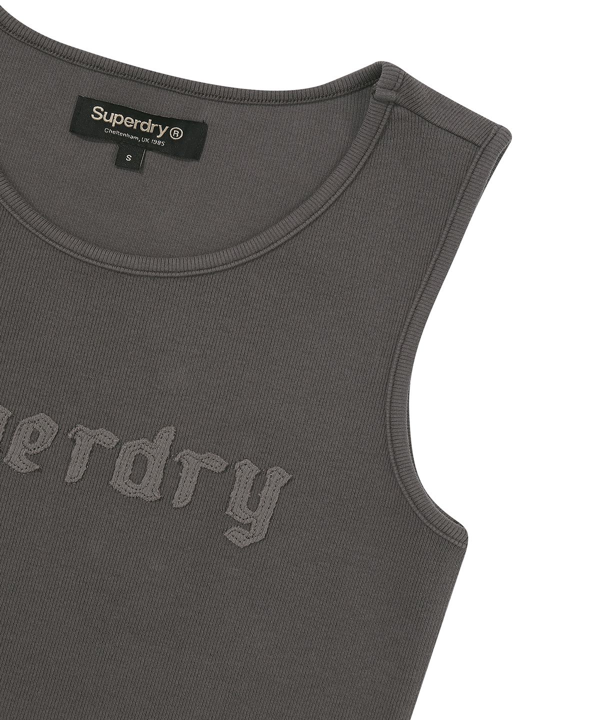 슈퍼드라이(SUPERDRY) 우먼스 워시드 슬리브리스 차콜 SDFIVCQ47CHL