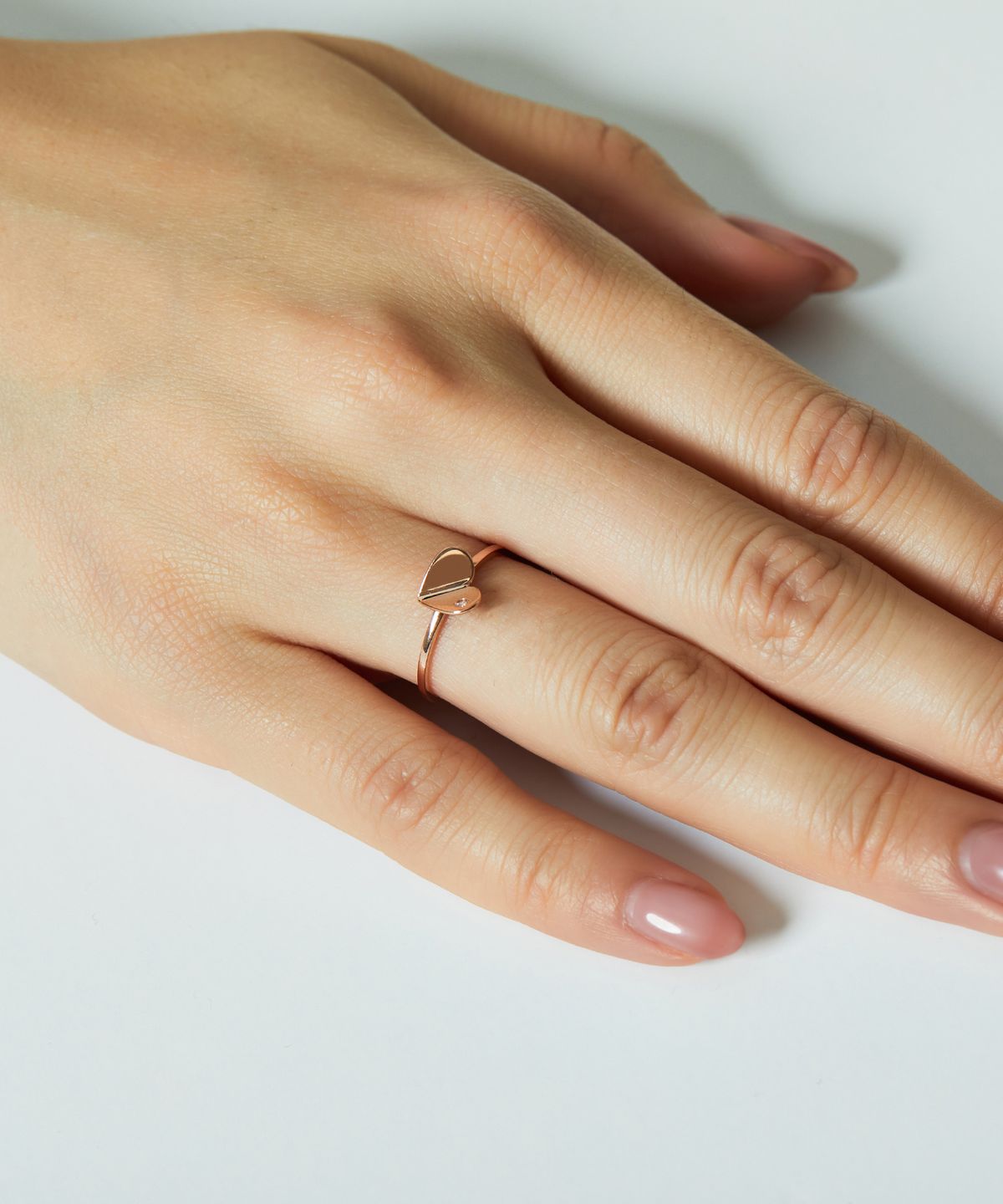 엘렌쥬얼리(HELENE JEWELRY) 14K 18K 에끌라 하트 미스 링 금 반지