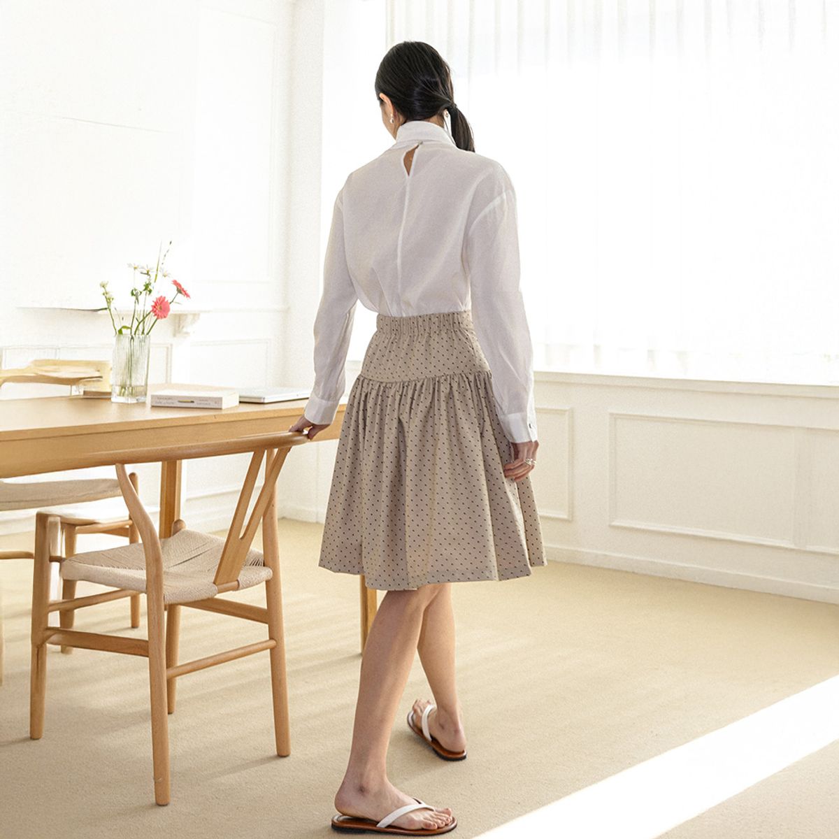랭썬(LANGSON) LS_Daily sailor collar blouse_2color