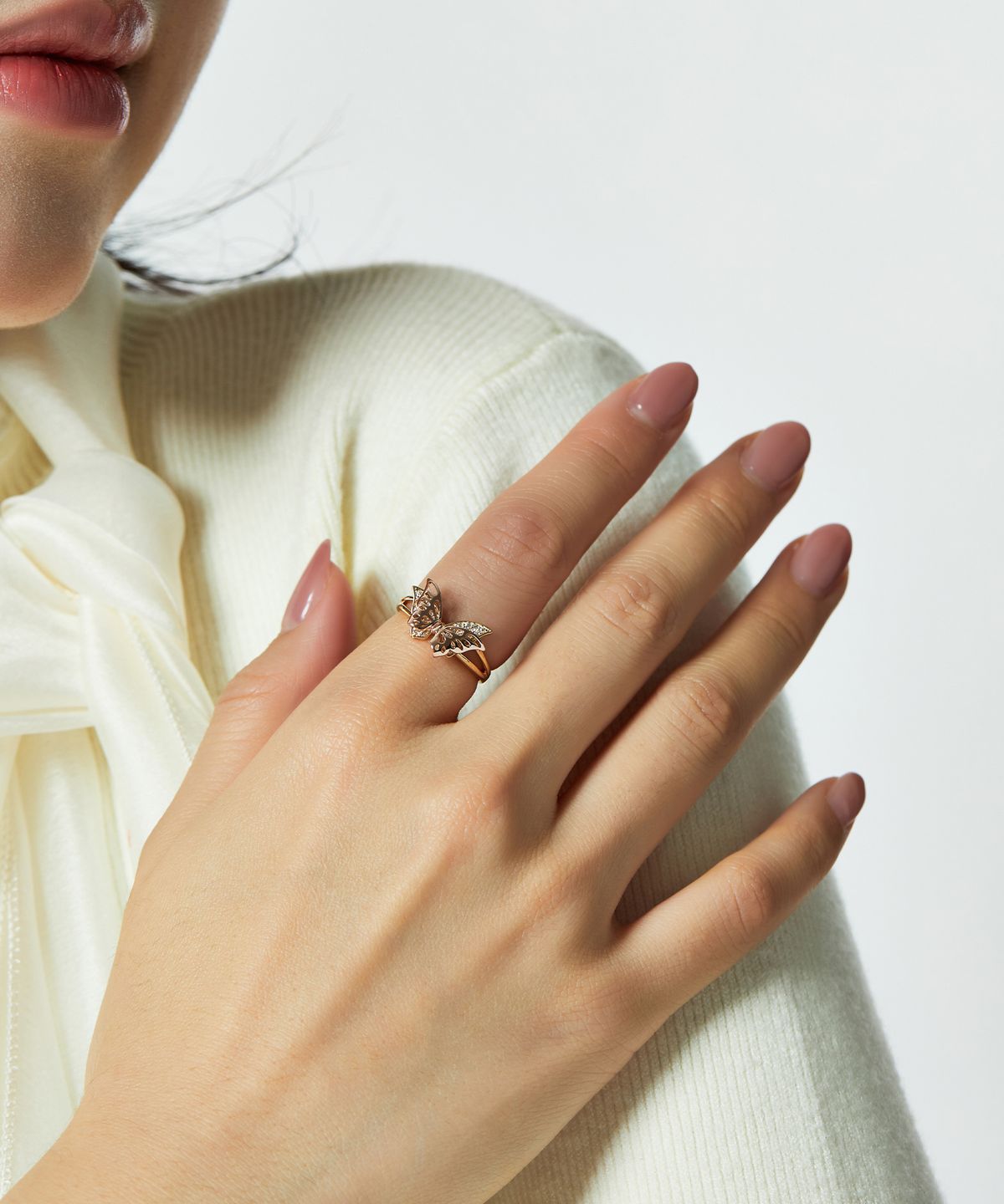 엘렌쥬얼리(HELENE JEWELRY) 14K 18K 라모레 나비 미스 링 금 반지