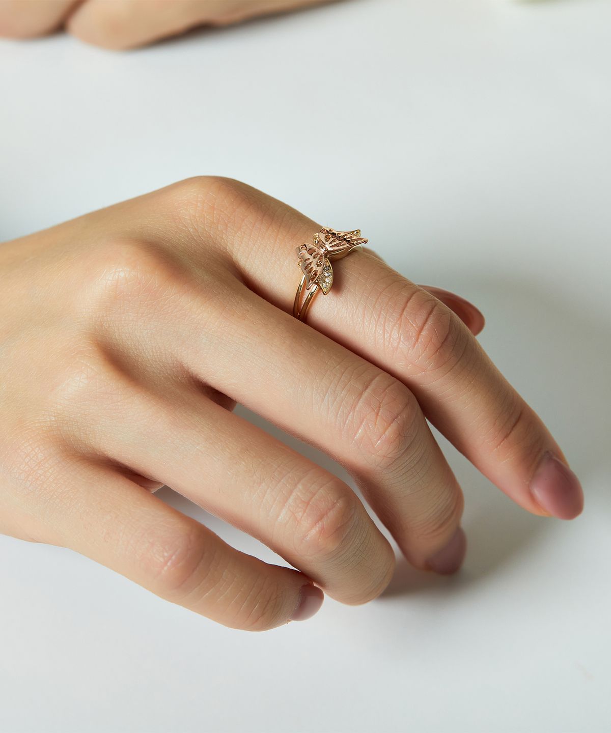 엘렌쥬얼리(HELENE JEWELRY) 14K 18K 라모레 나비 미스 링 금 반지
