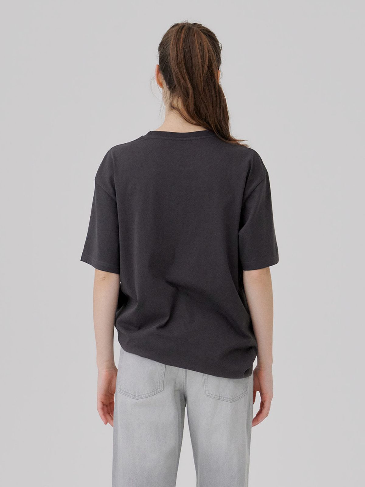 웨이브유니온(WAVE UNION) Almighty star T-shirt Charcoal