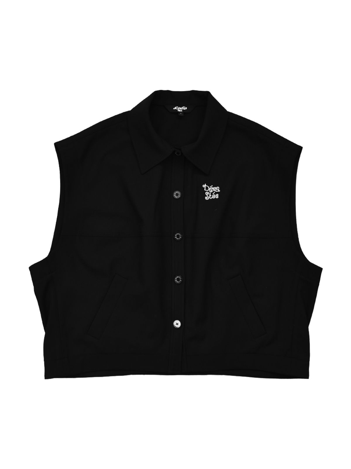 데바스테(DEVASTEE) 볼륨 스트럭쳐 베스트 ESFDVVE01BLK