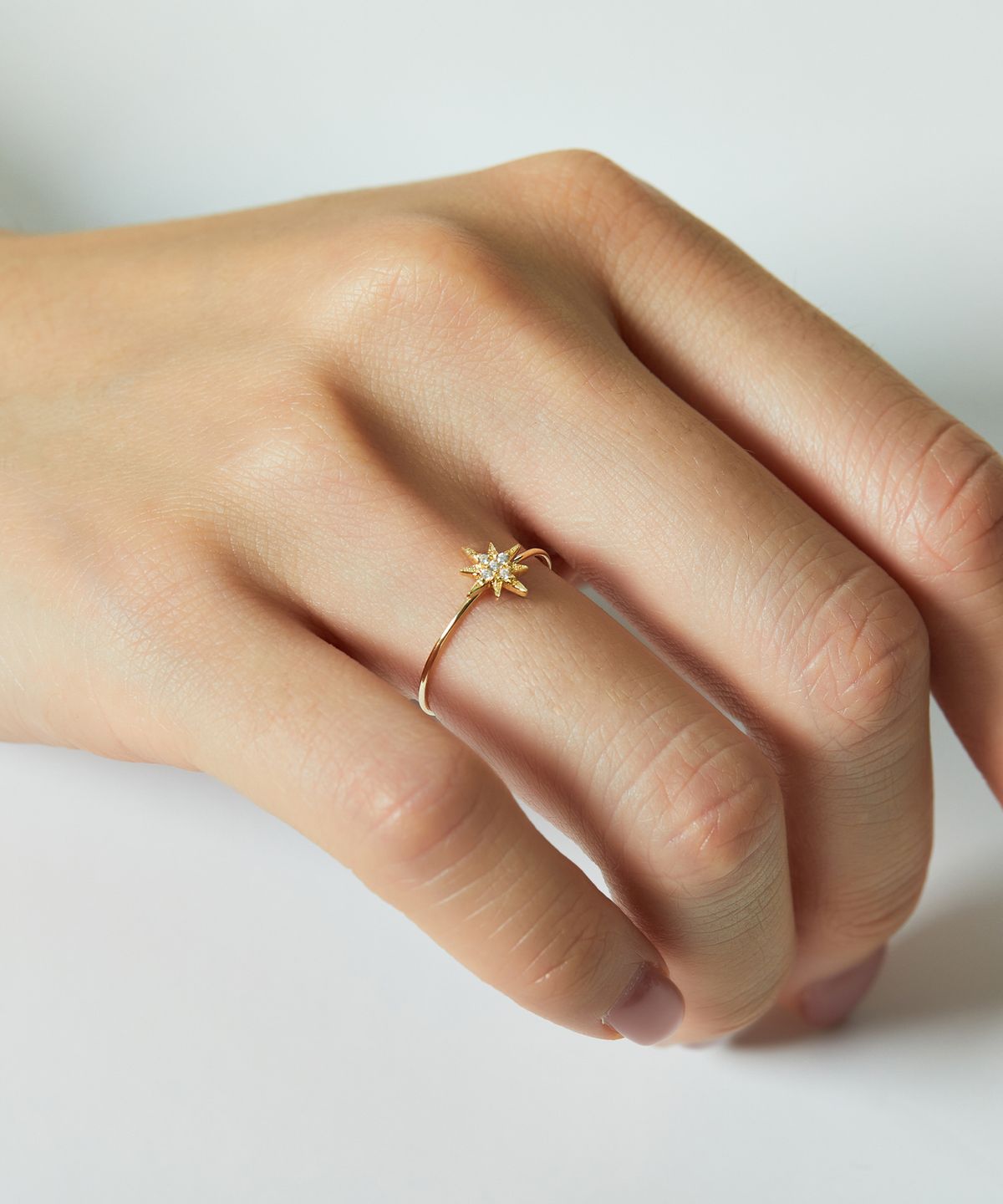 엘렌쥬얼리(HELENE JEWELRY) 14K 소울 스타 큐빅 미스 링 금 실 반지