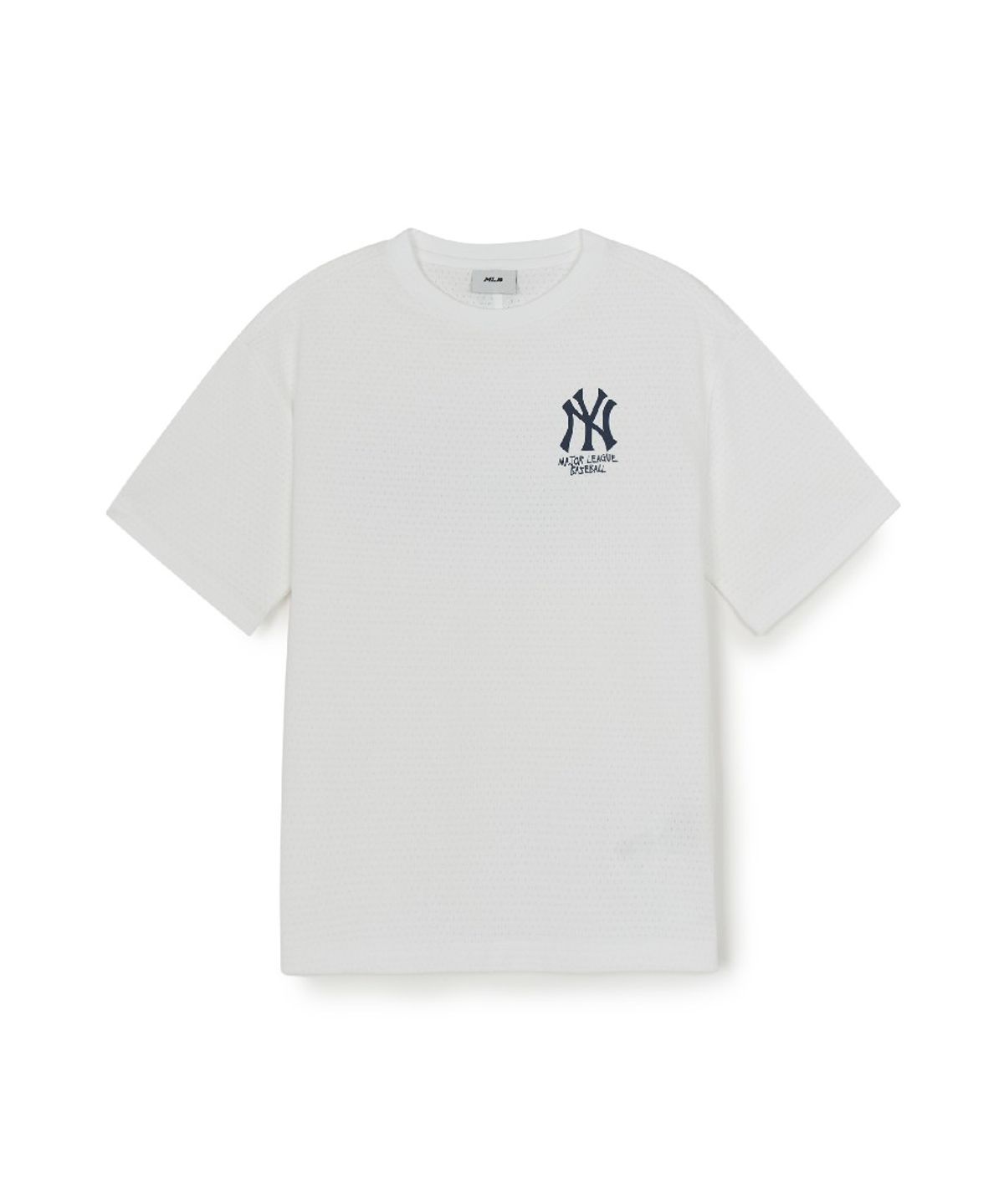 엠엘비 키즈(MLB KIDS) 스트릿 베이직 메쉬 아트웍 티셔츠 NY (White)