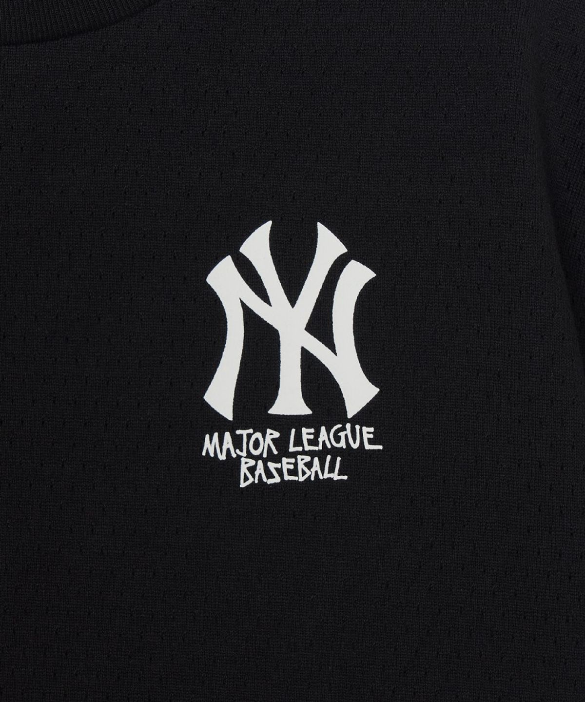 엠엘비 키즈(MLB KIDS) 스트릿 베이직 메쉬 아트웍 티셔츠 NY (Black)