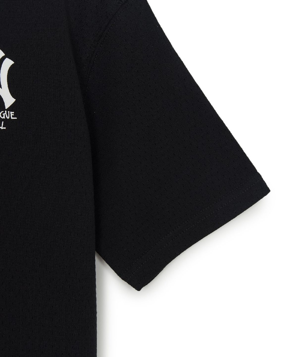 엠엘비 키즈(MLB KIDS) 스트릿 베이직 메쉬 아트웍 티셔츠 NY (Black)