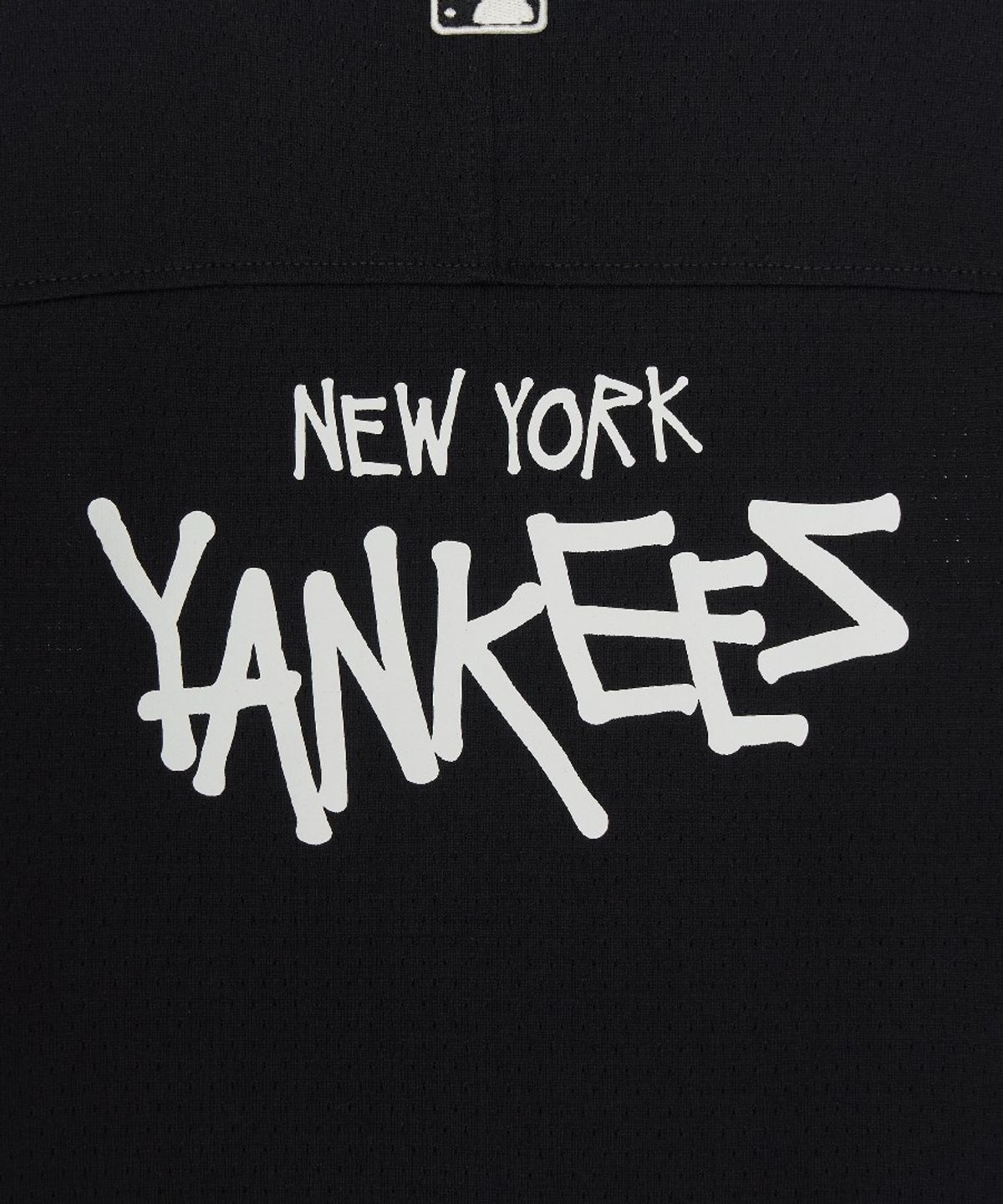 엠엘비 키즈(MLB KIDS) 스트릿 베이직 메쉬 아트웍 티셔츠 NY (Black)