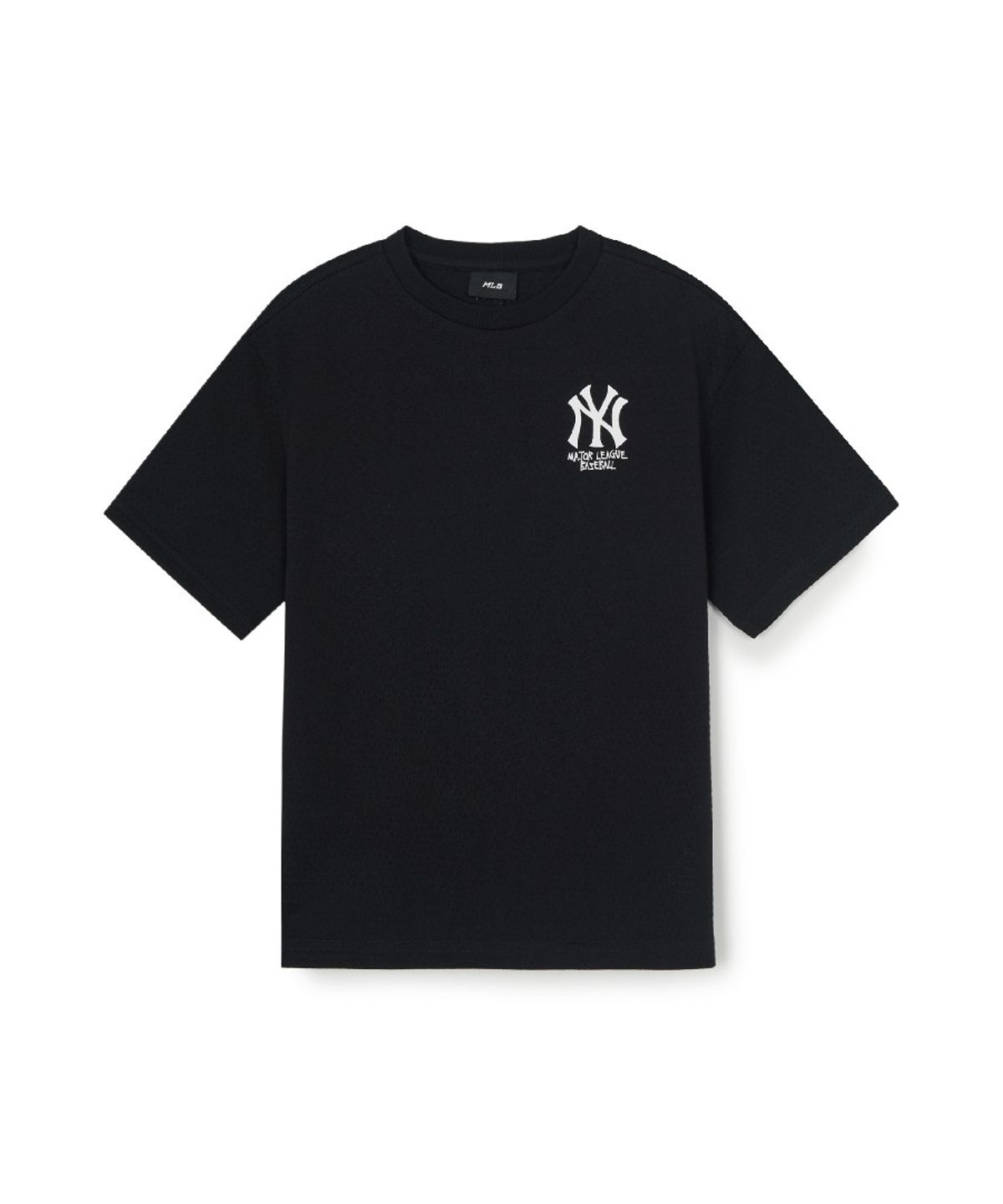 엠엘비 키즈(MLB KIDS) 스트릿 베이직 메쉬 아트웍 티셔츠 NY (Black)