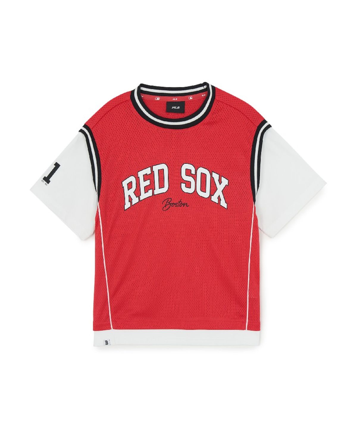 엠엘비 키즈(MLB KIDS) 스포티브 바시티 레이어드 티셔츠 BOS (Red)